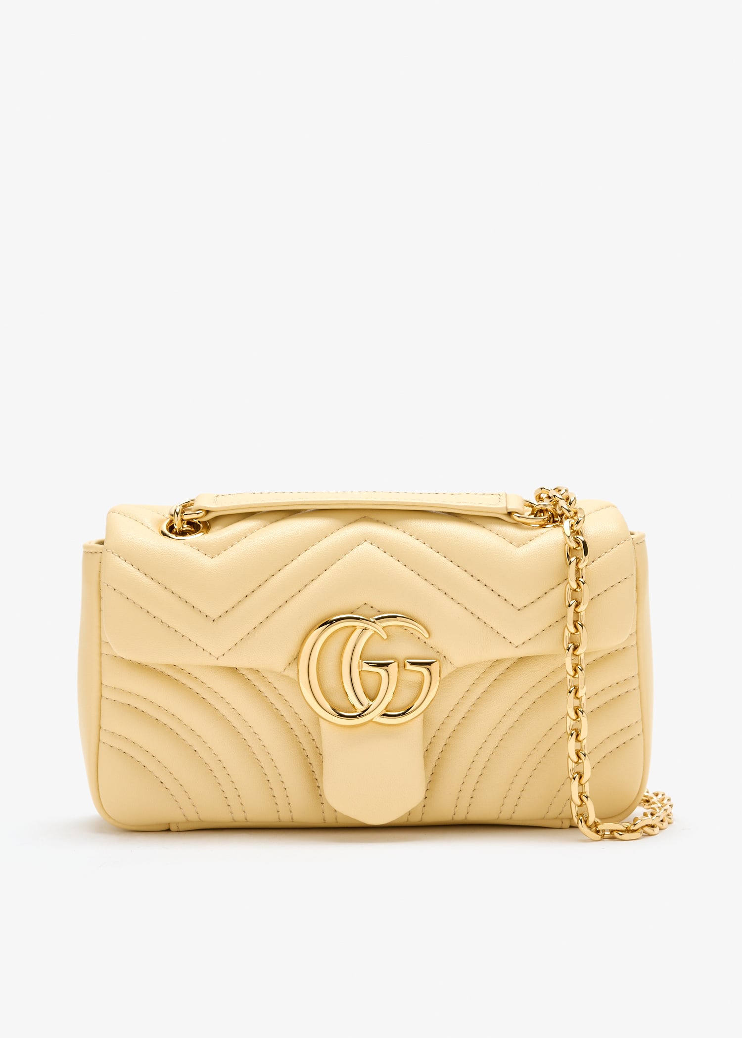 

GG Marmont small shoulder bag, Yellow