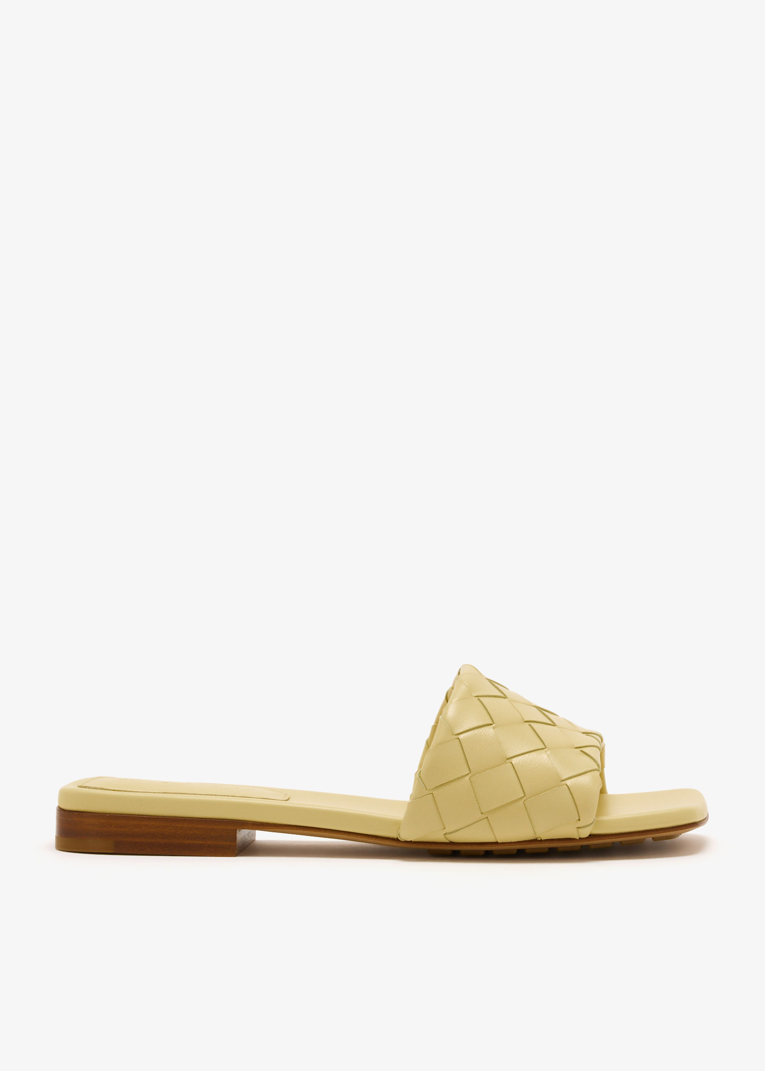 

Parco flat mules, Yellow