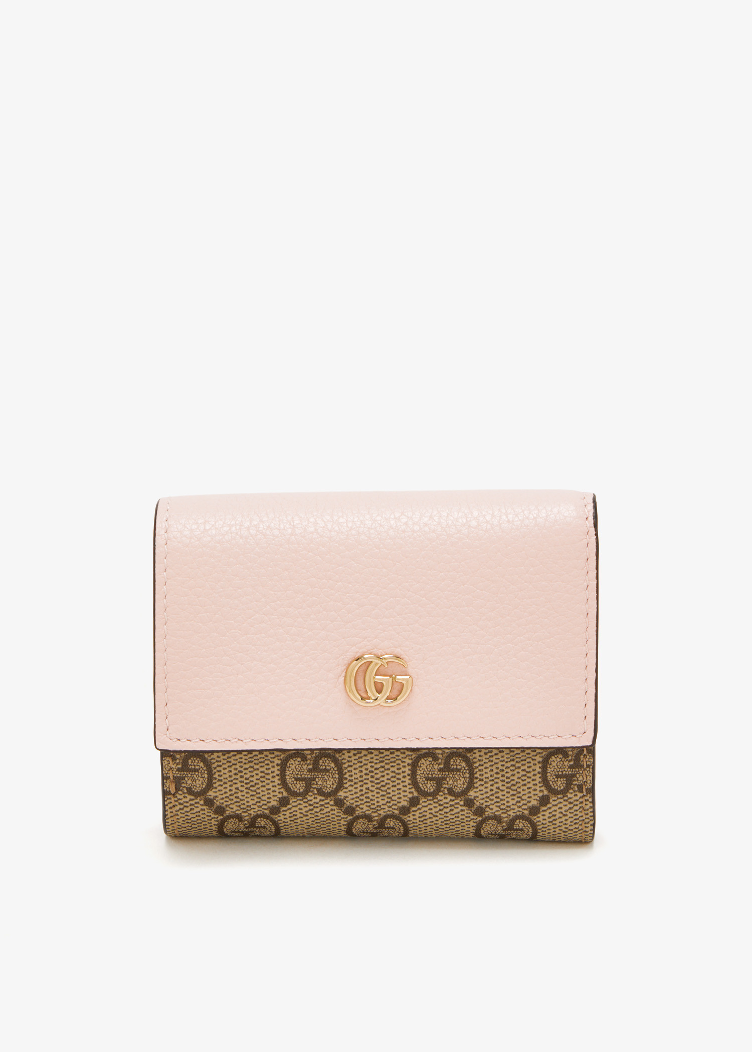 

Bi-color GG Marmont mini wallet, Pink