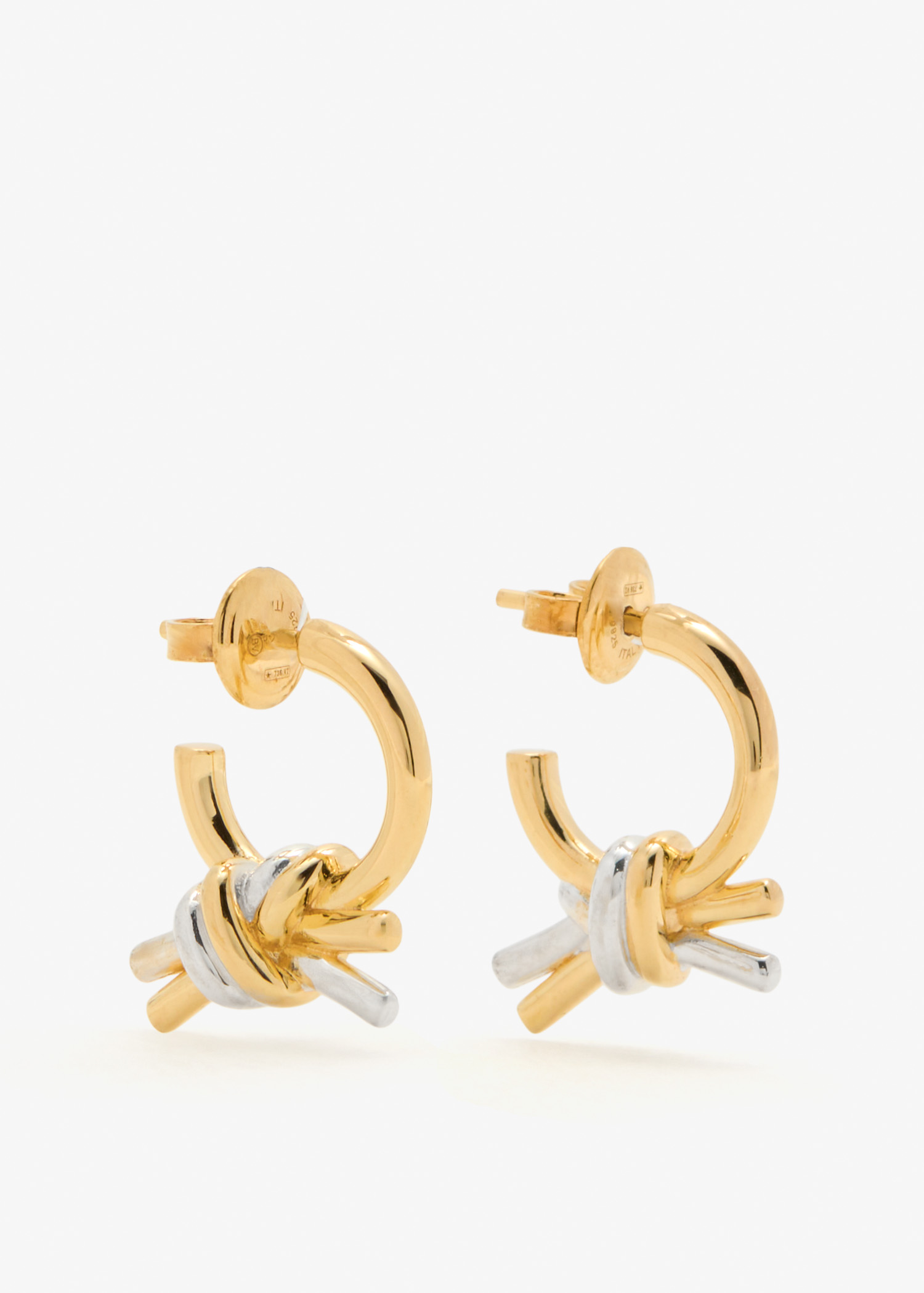 

Knot earrings, Gold