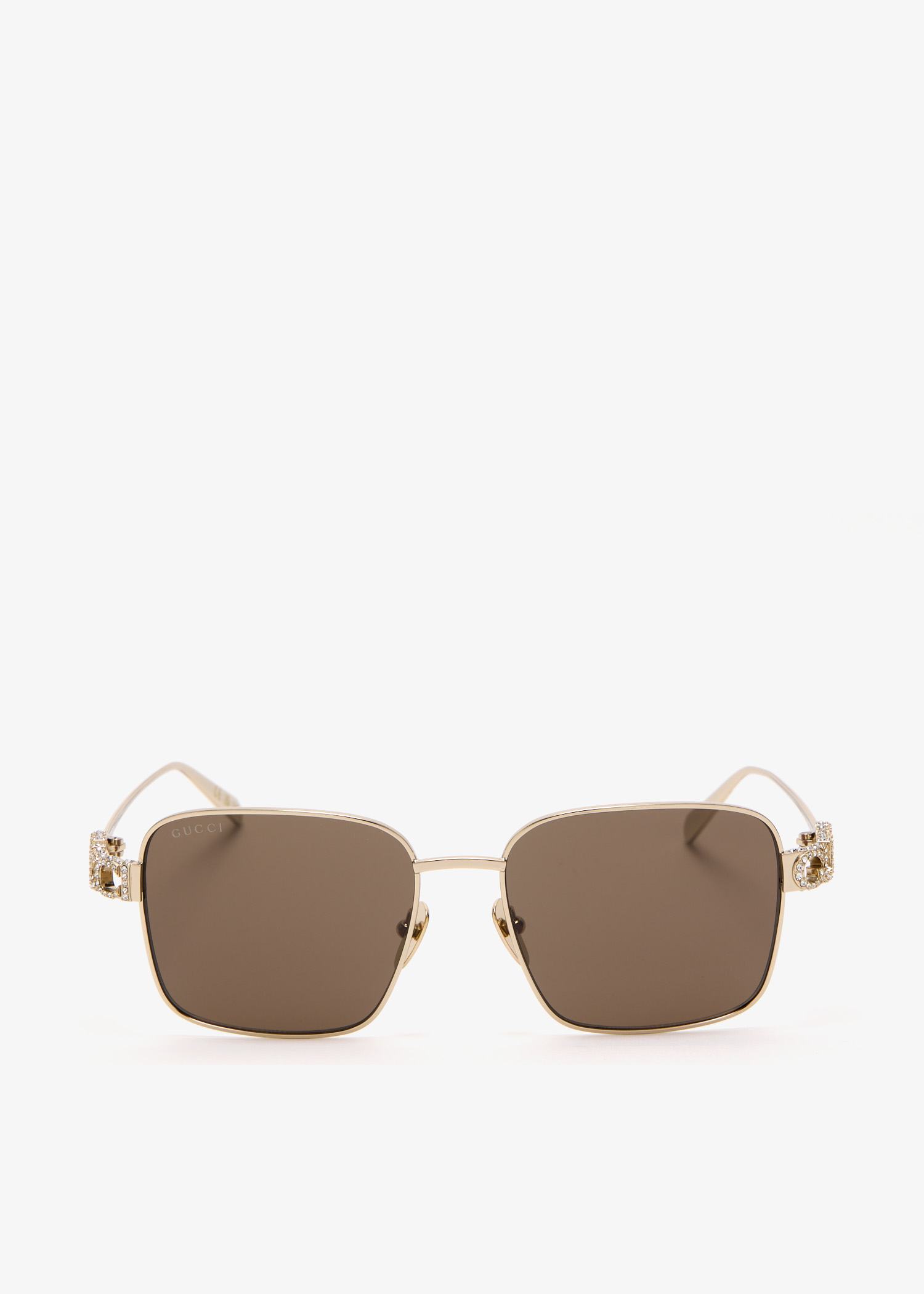 

Square frame sunglasses, Gold