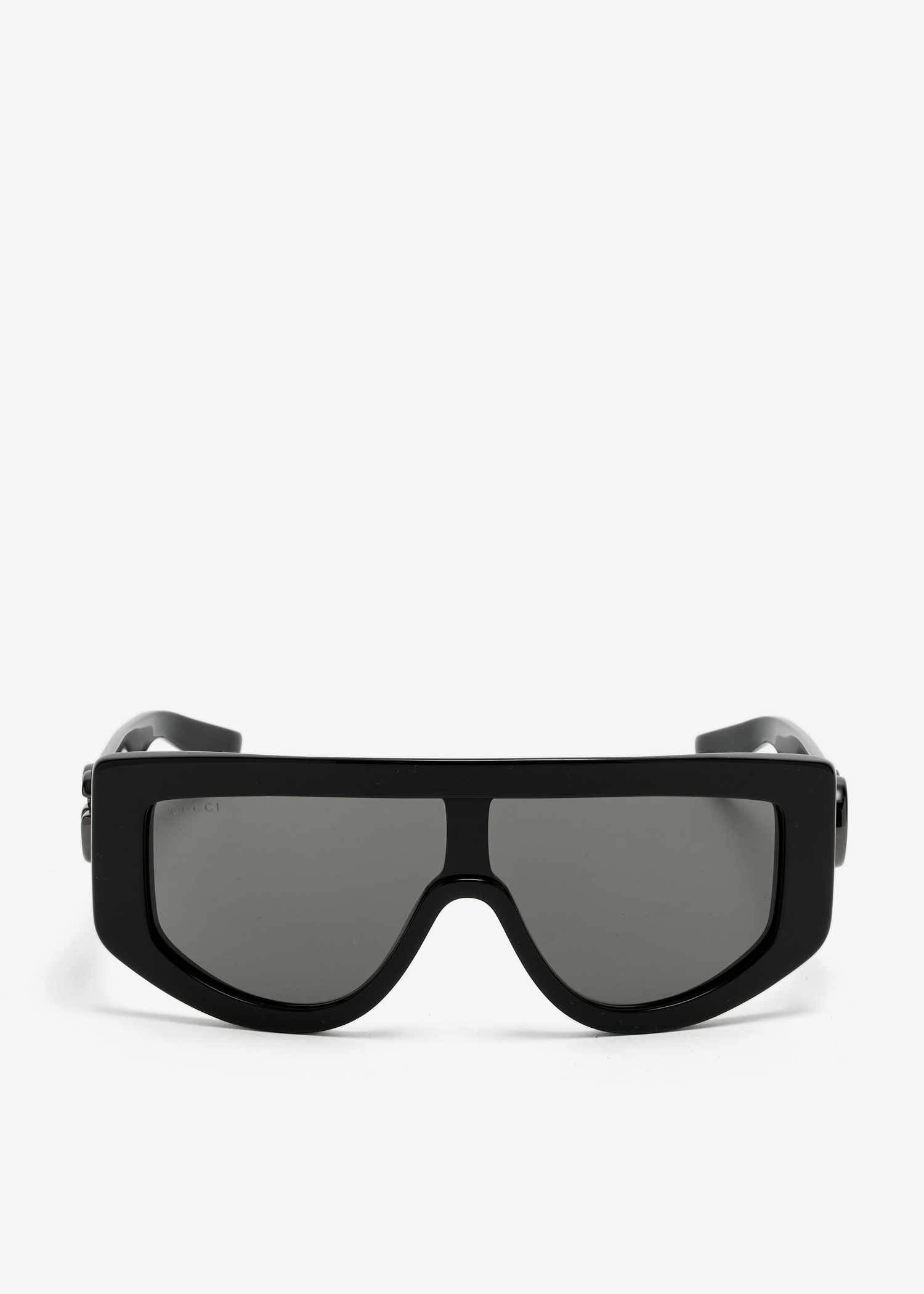 

Rectangular-frame sunglasses, Black
