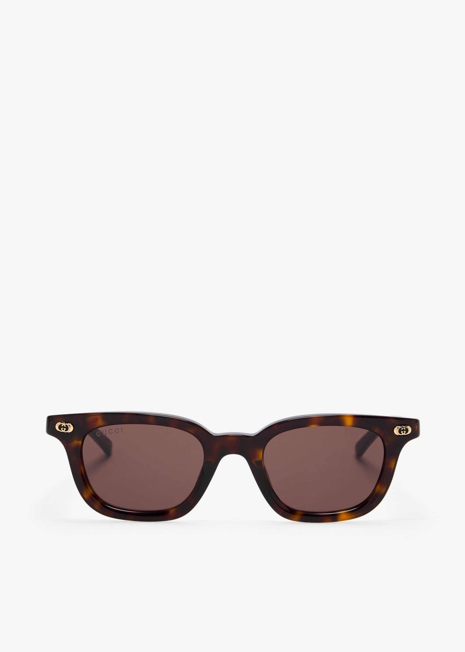 

Oval frame sunglasses, Brown