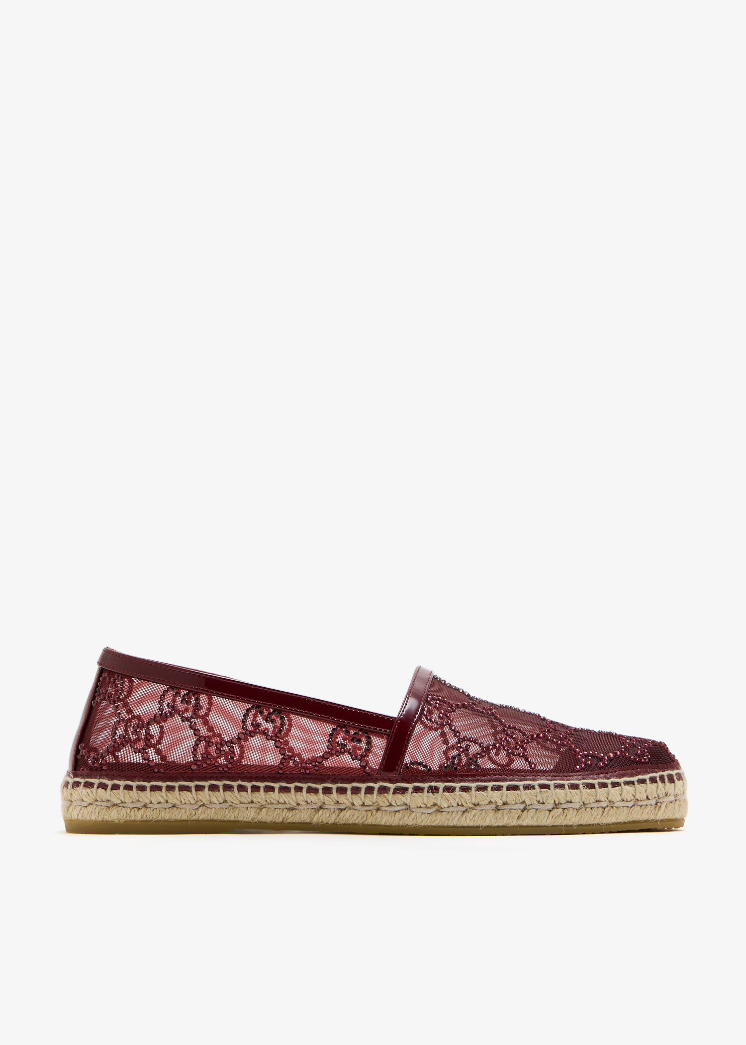 

Crystal GG espadrilles, Burgundy