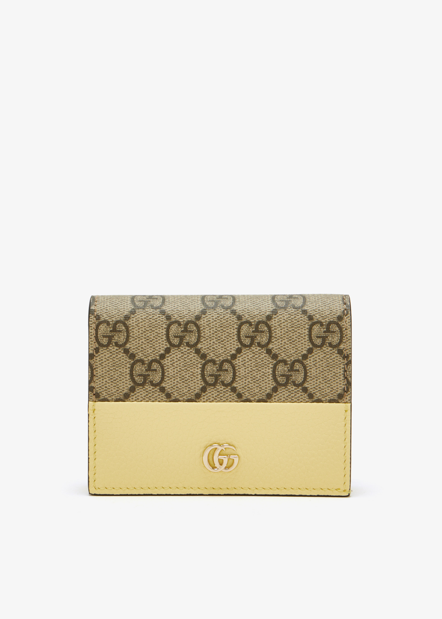 

Bi-color GG Marmont small wallet, Yellow