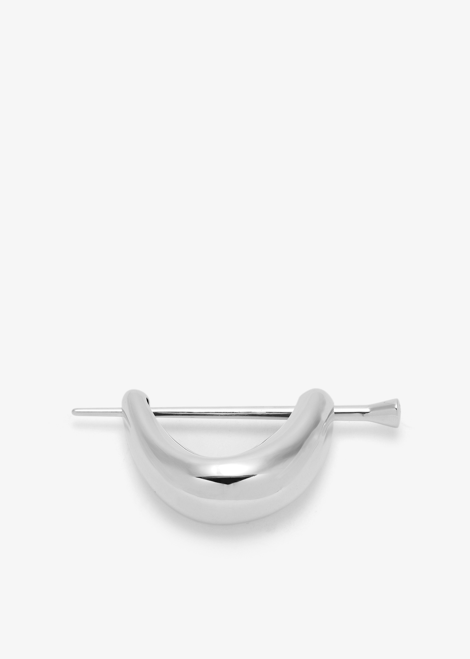 

Ellipse hair clip, Silver