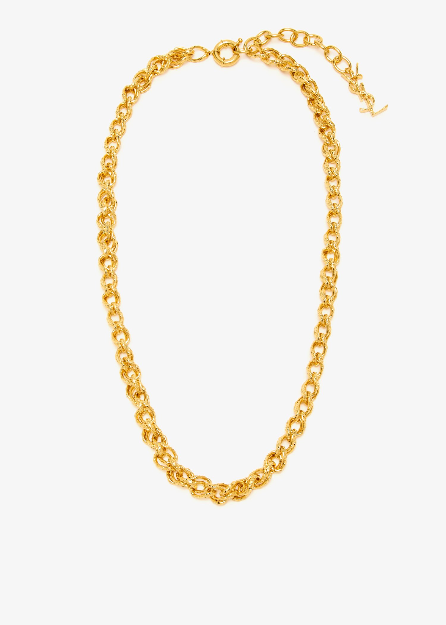 

Hammered chain necklace, Gold