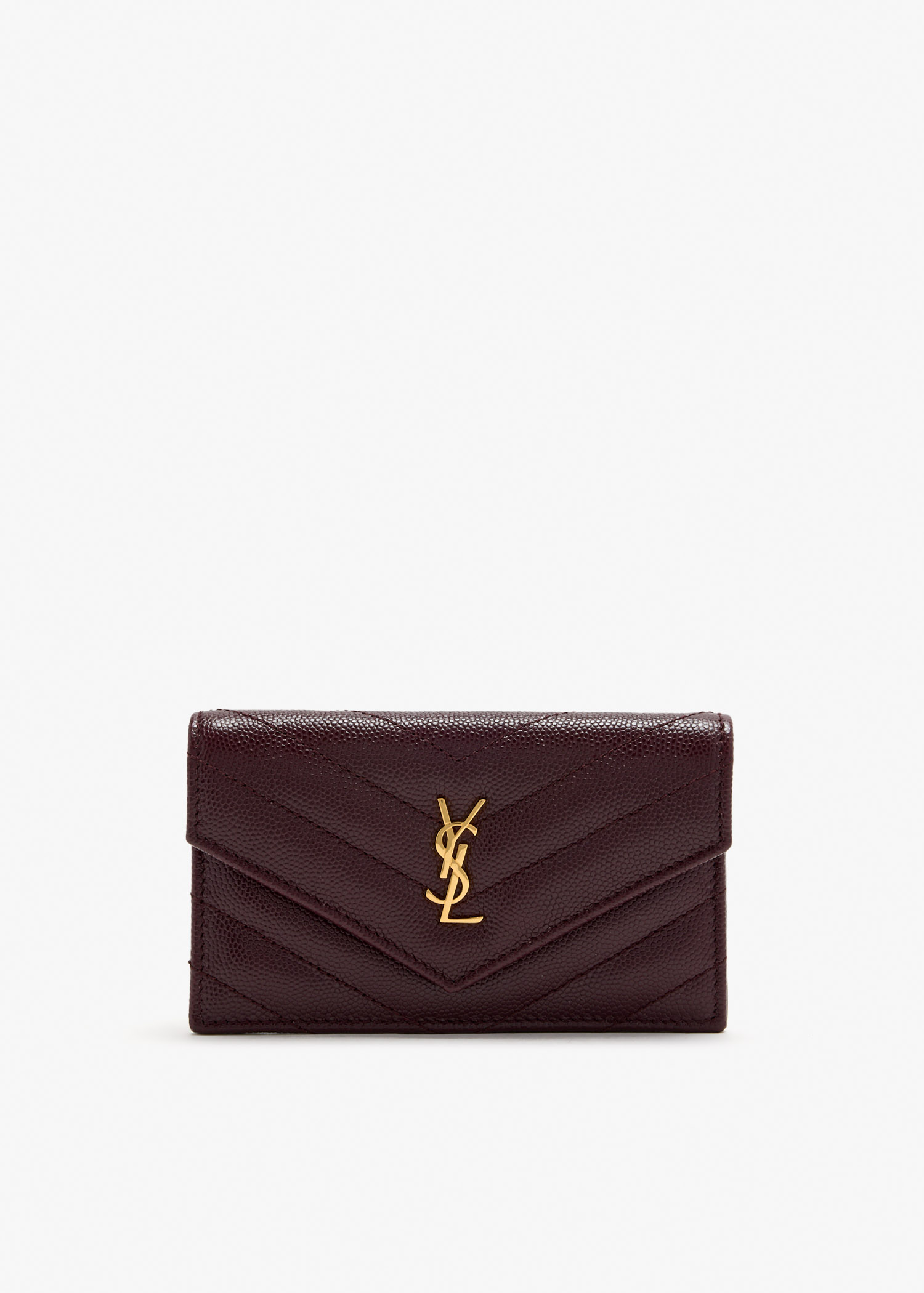 

Cassandre Fragments flap card case, Burgundy