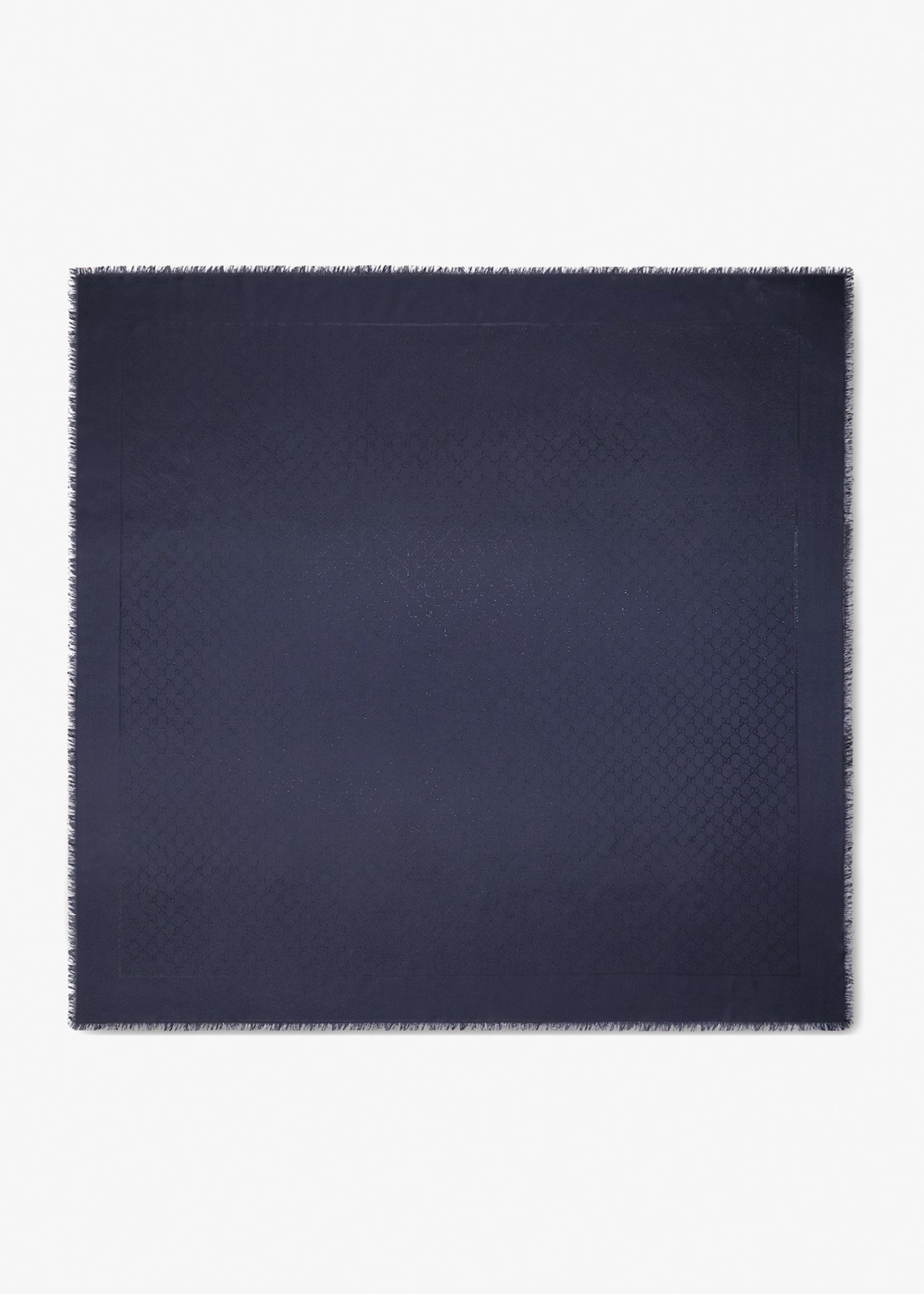 

GG silk wool lamé shawl, Printed