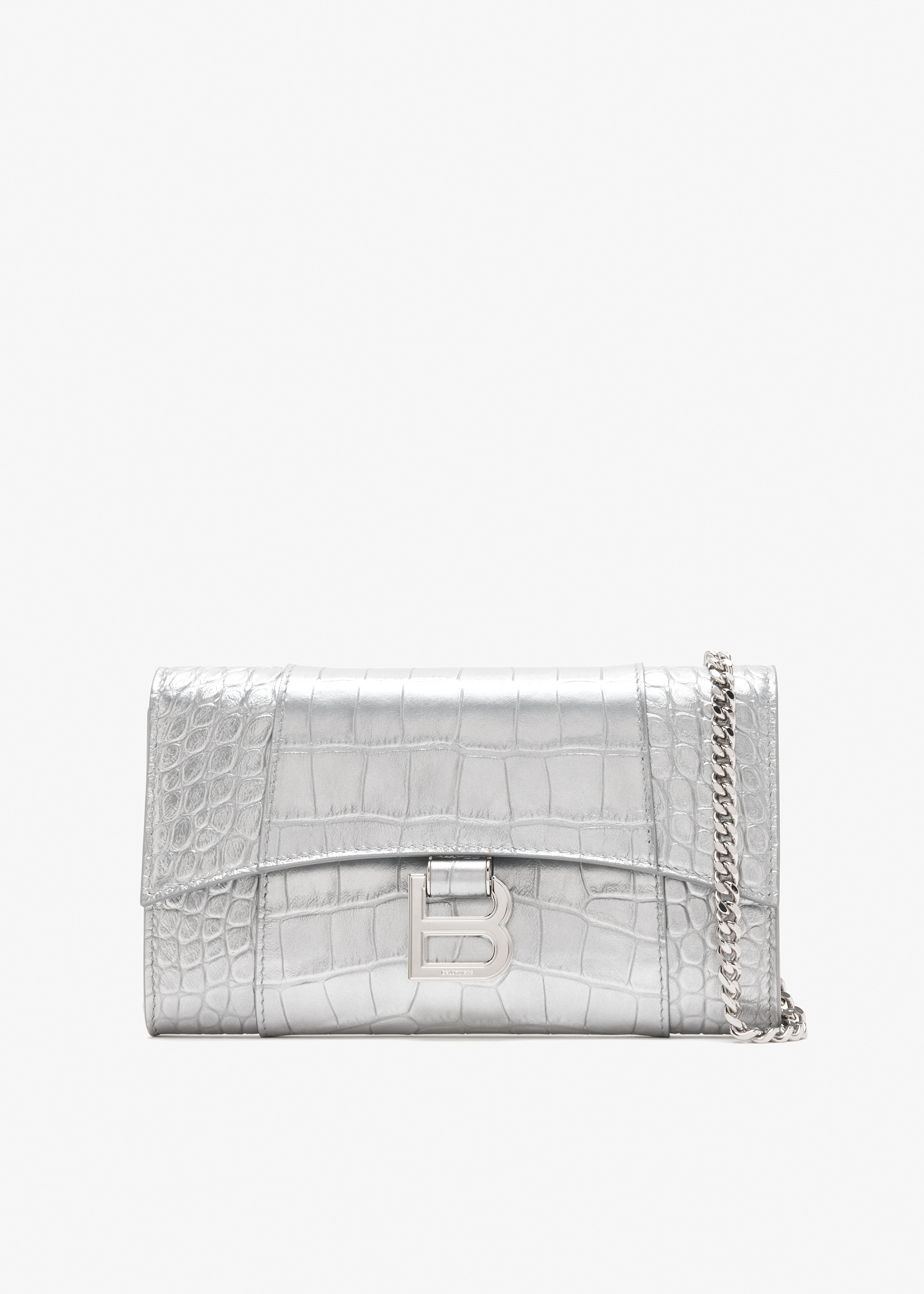 

Hourglass chain wallet, Silver