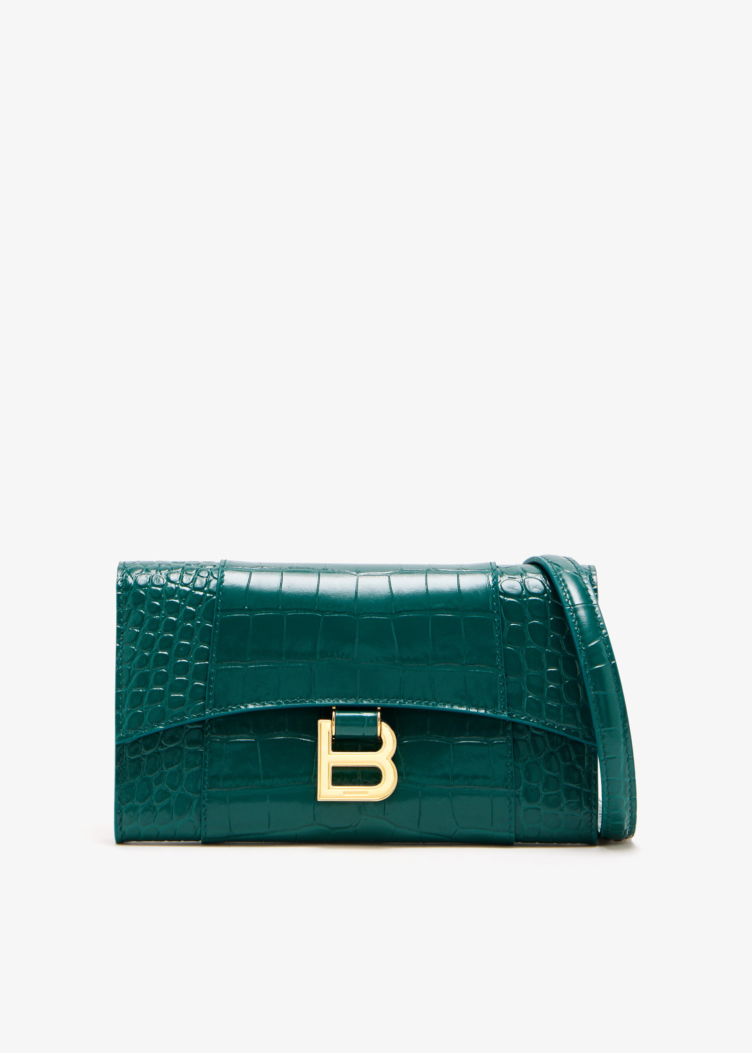 

Hourglass chain wallet, Green