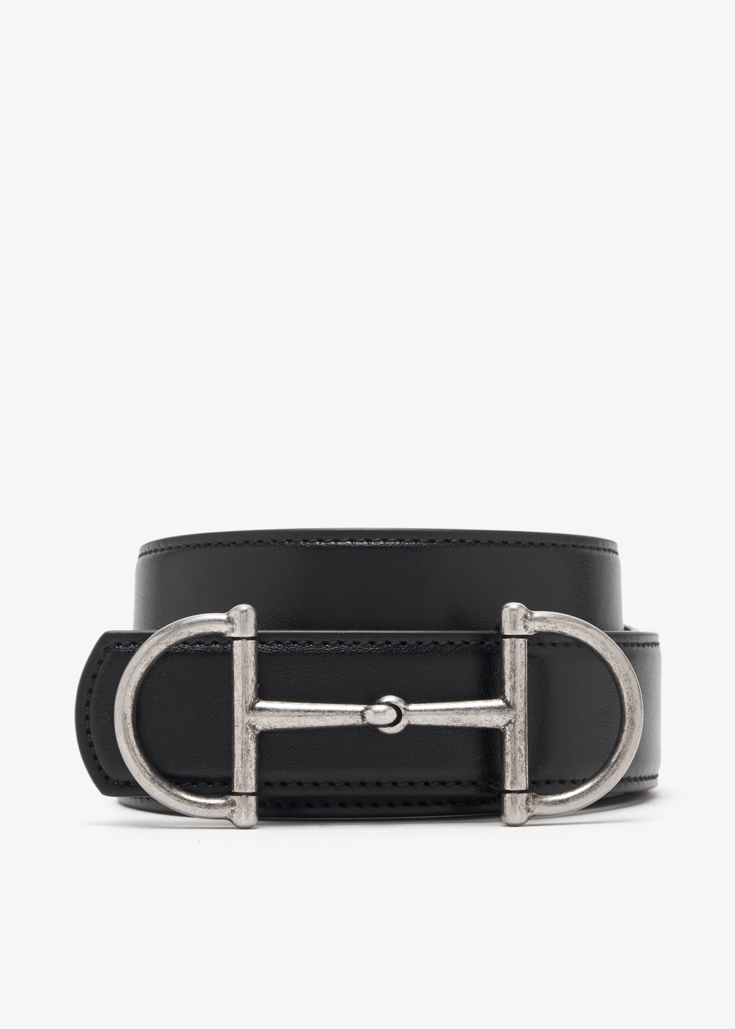 

Horsebit reversible belt, Black