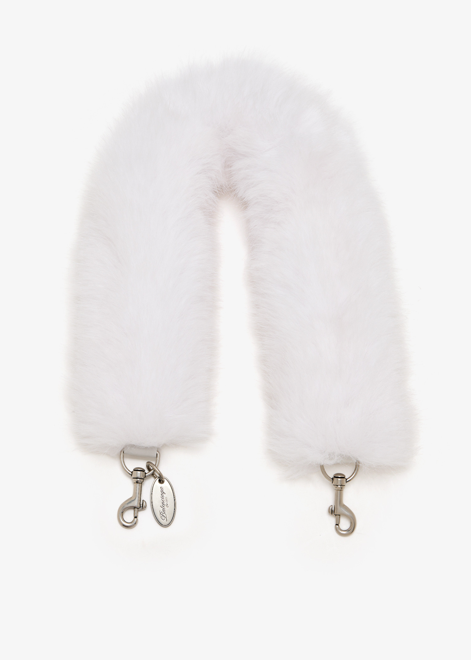 

Animal-free fur strap, White