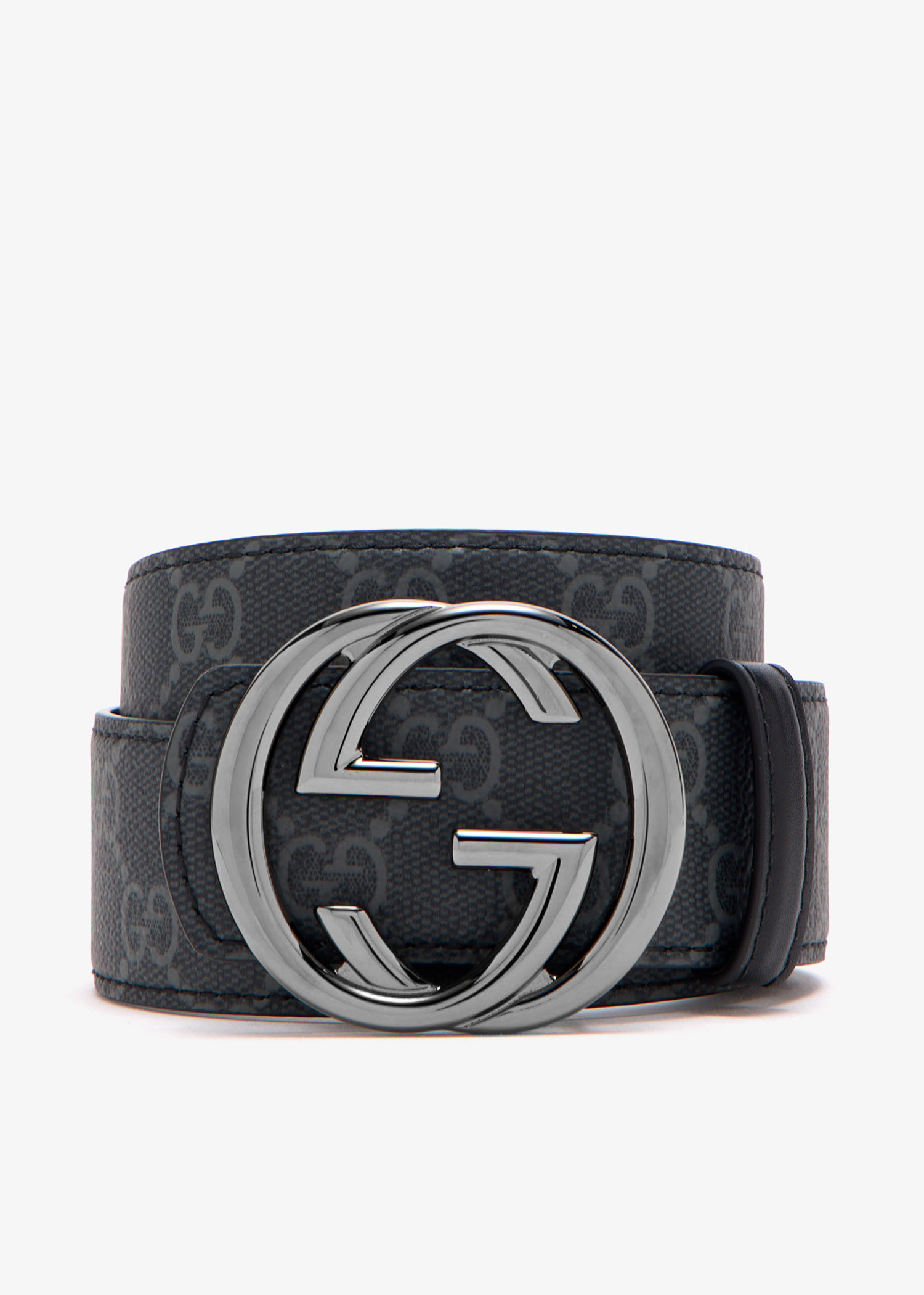 

Reversible GG Monogram belt, Black