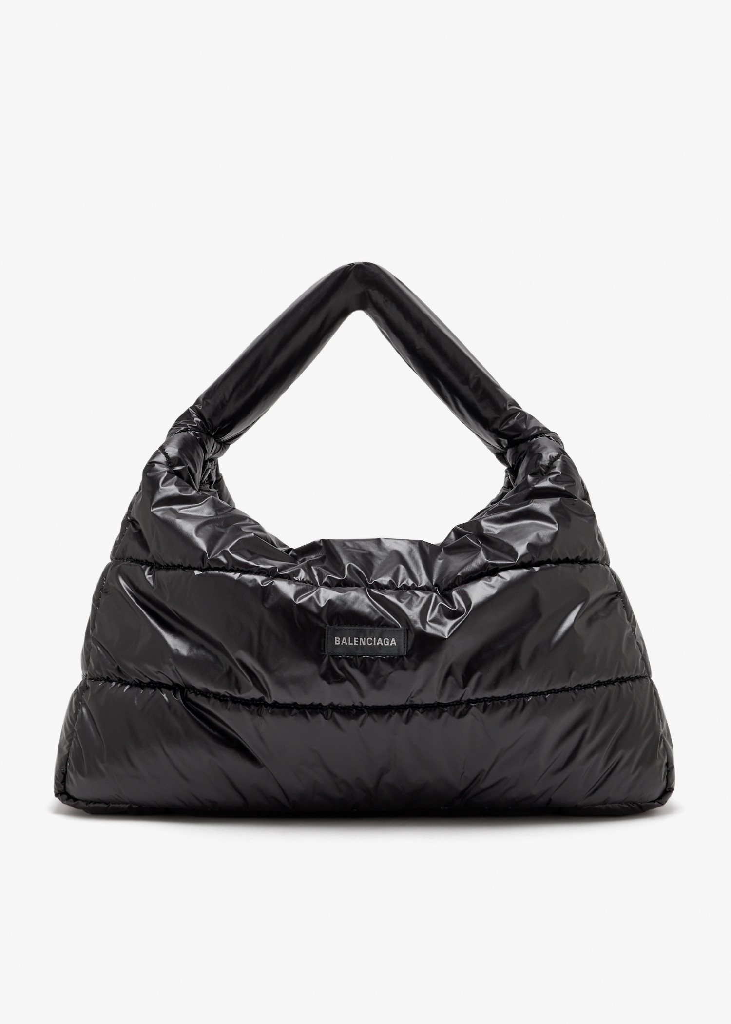 

Puffer medium hobo bag, Black