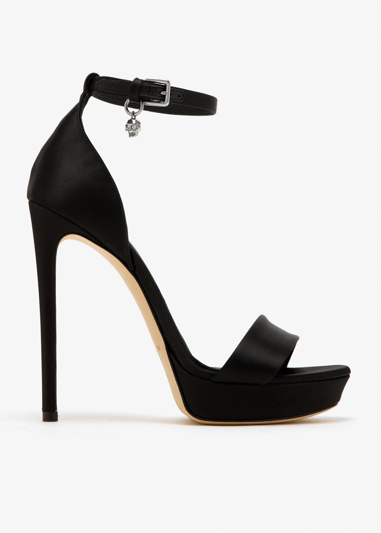 

Jewel platform sandals, Black