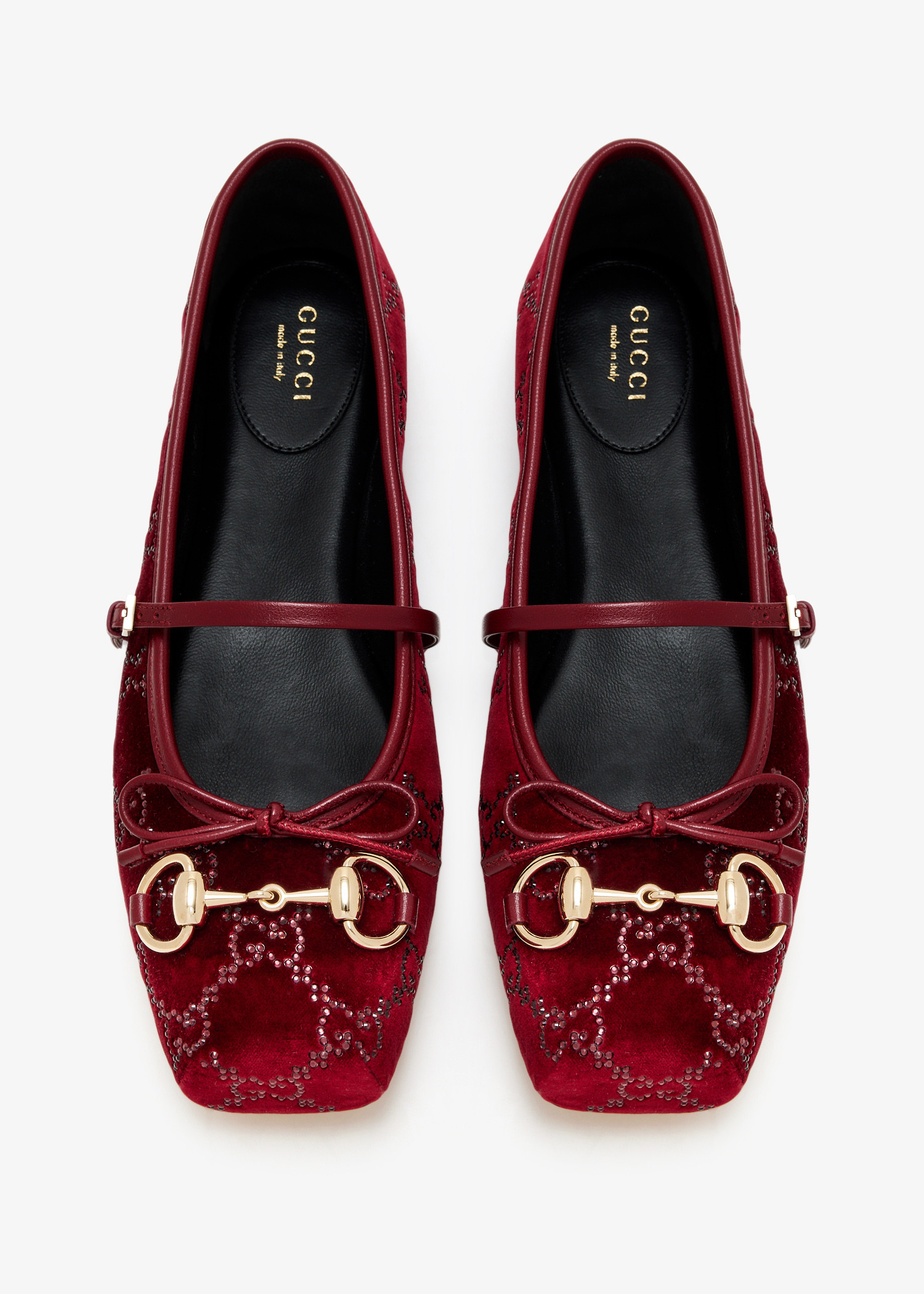 

Horsebit ballet flats, Burgundy
