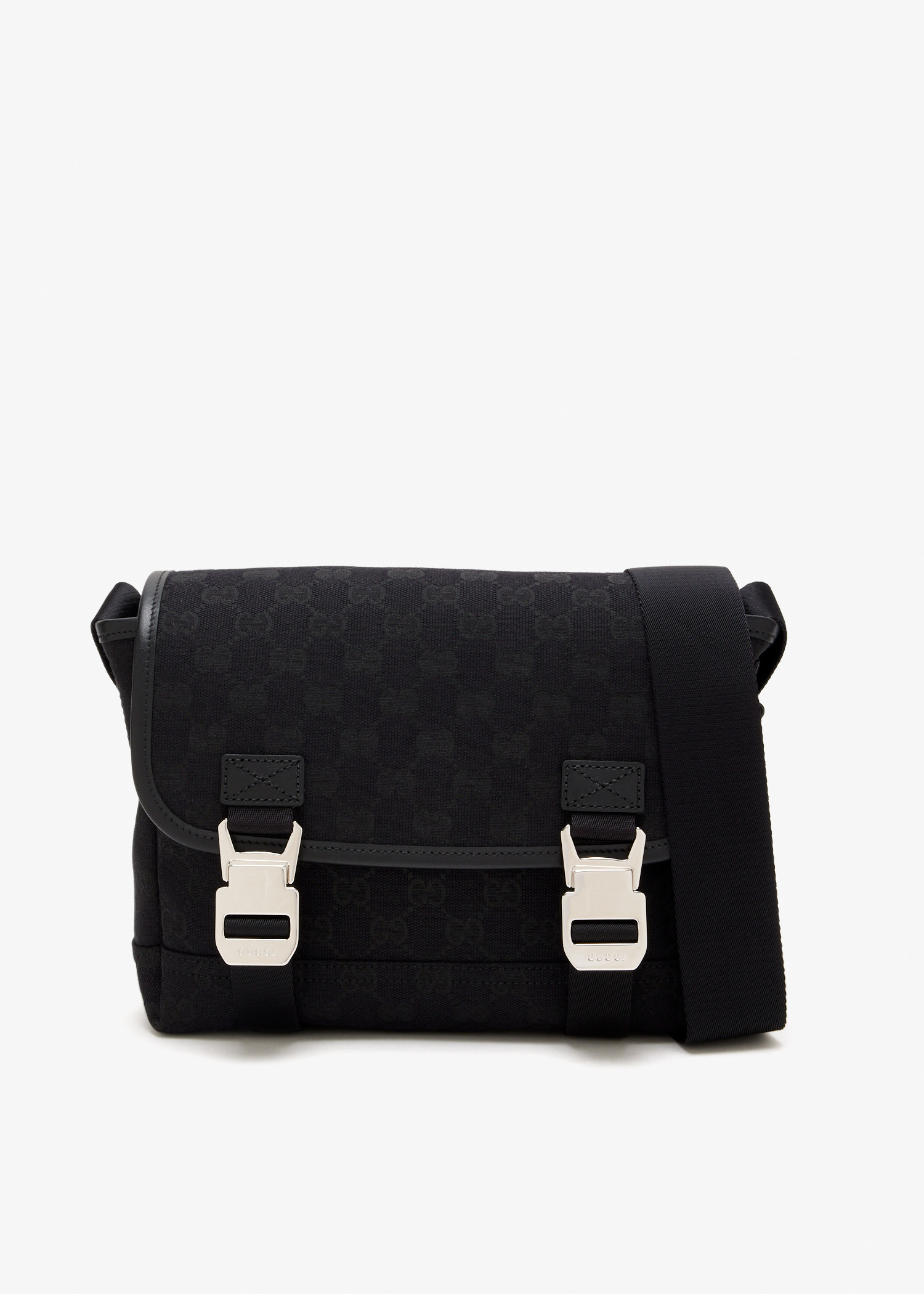 

GG canvas small crossbody bag, Black