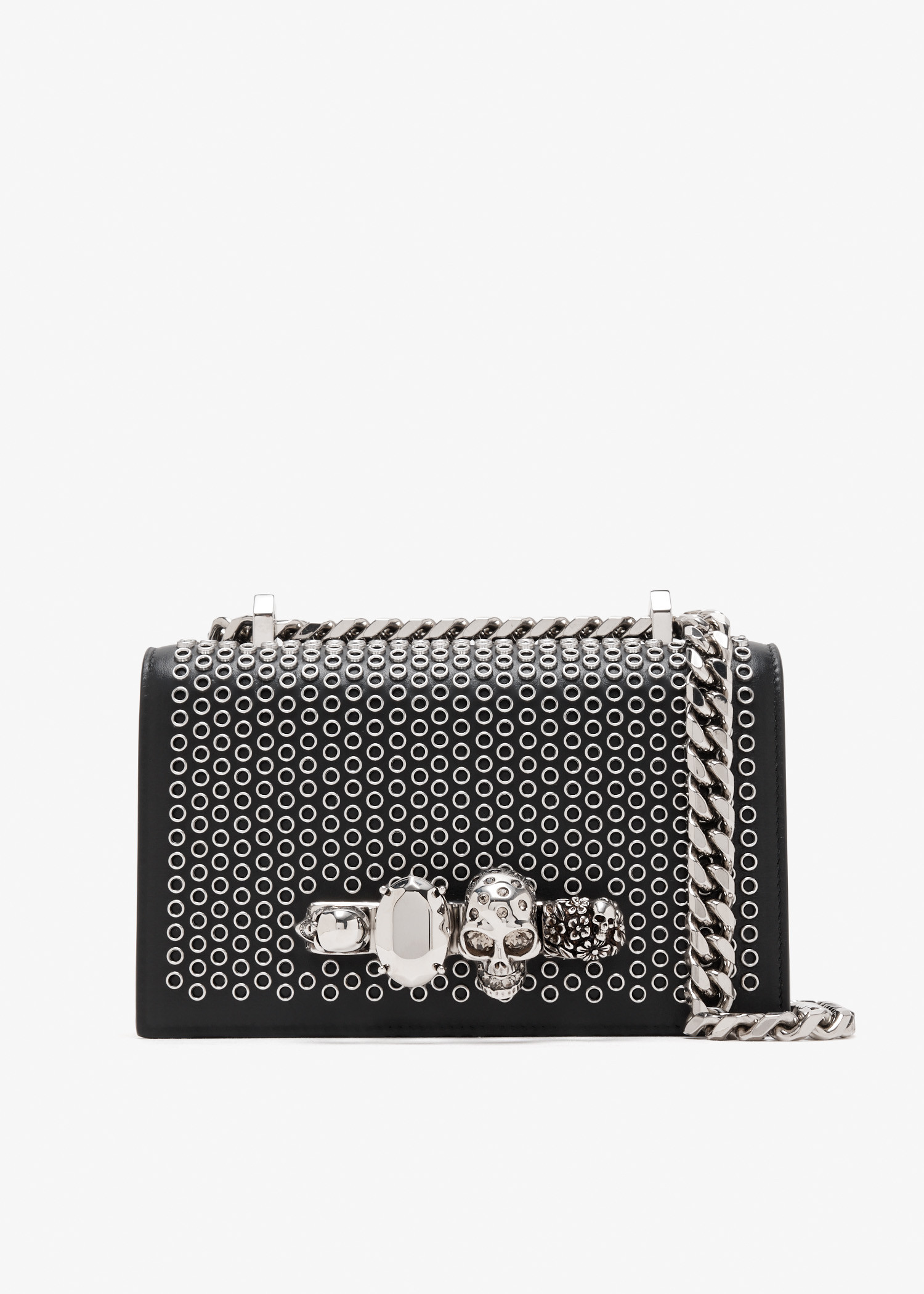 

Mini Jewelled satchel, Black