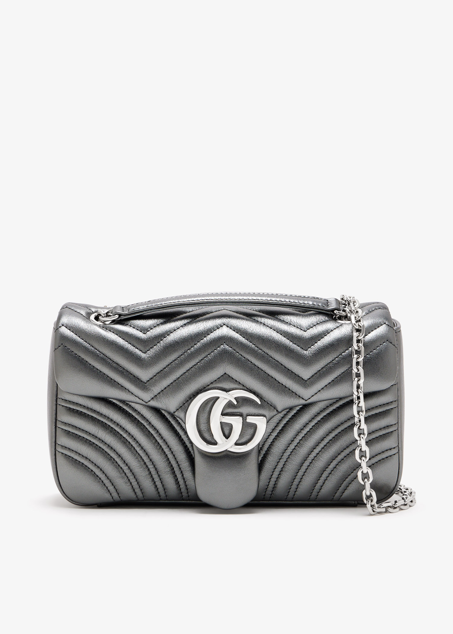 

GG Marmont medium shoulder bag, Grey