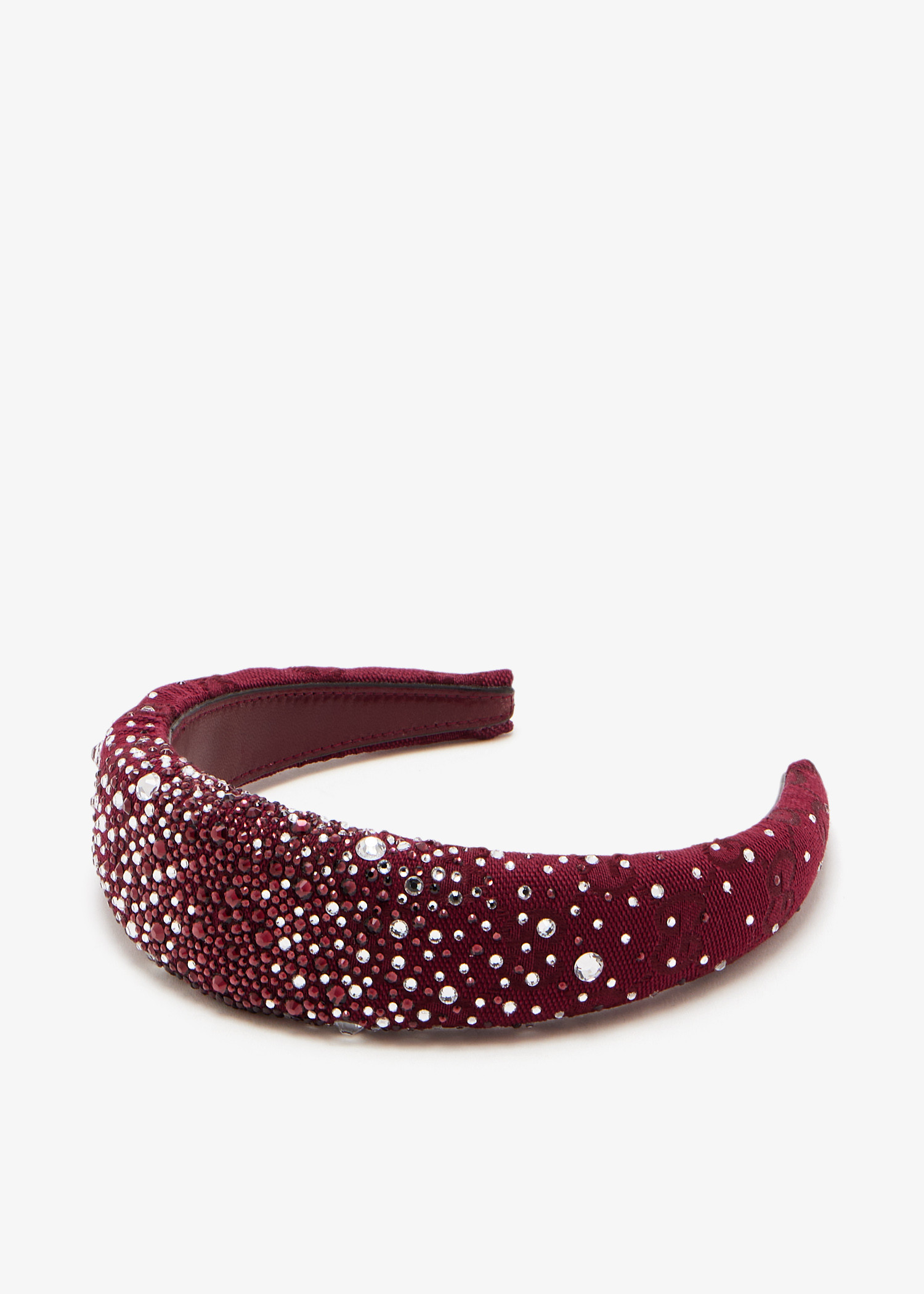 

GG canvas headband, Burgundy