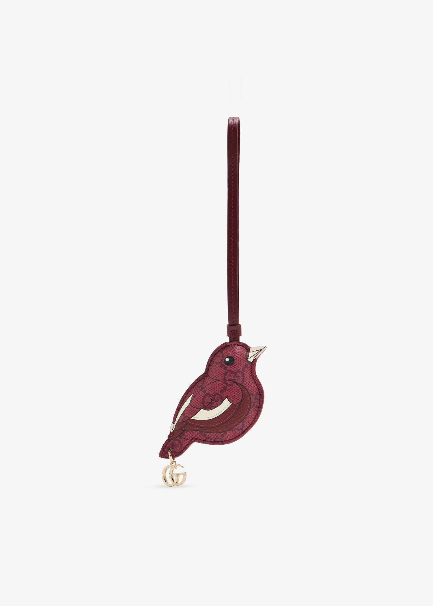 

Bird bag charm, Burgundy