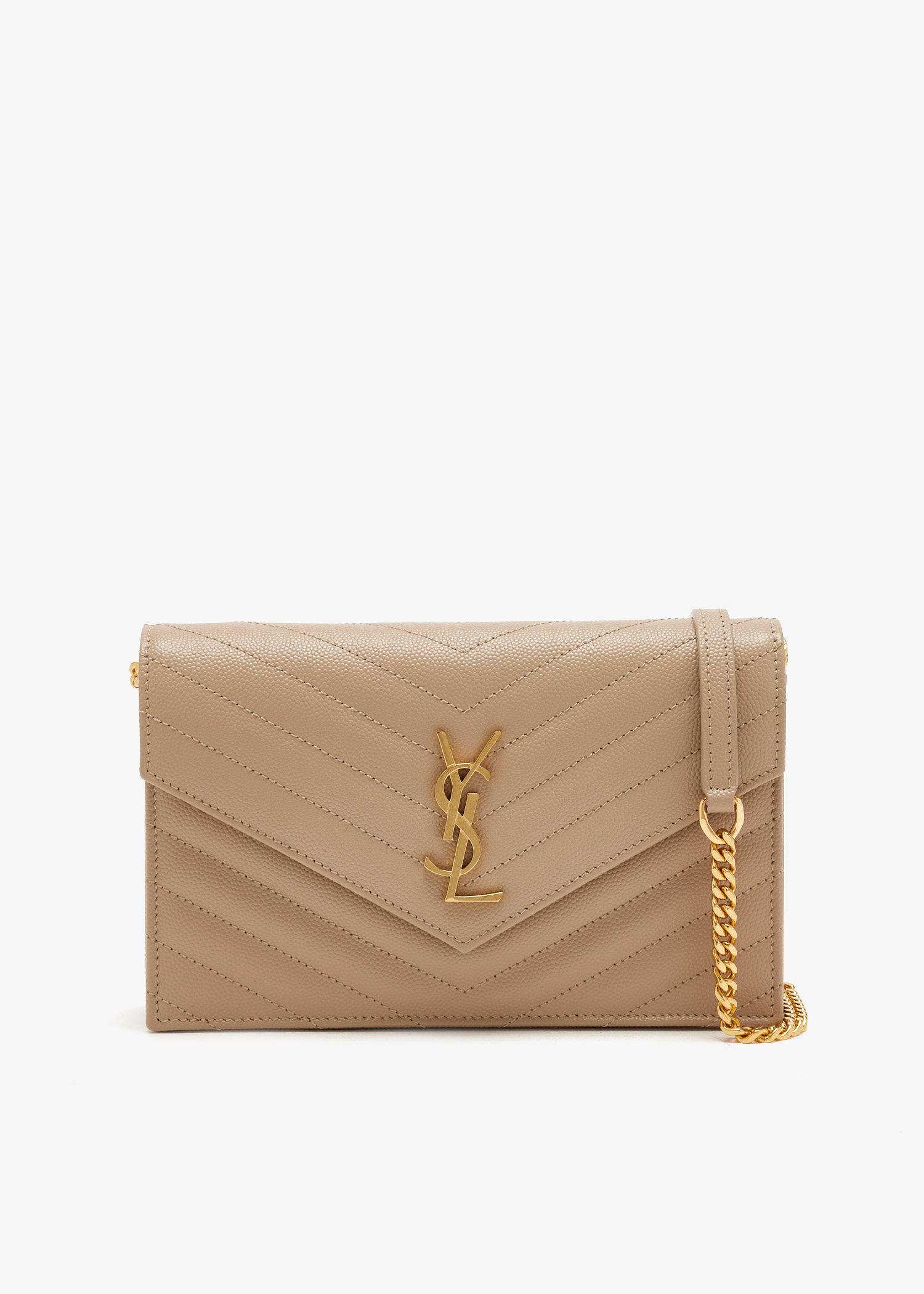

Cassandre envelope chain wallet, Beige