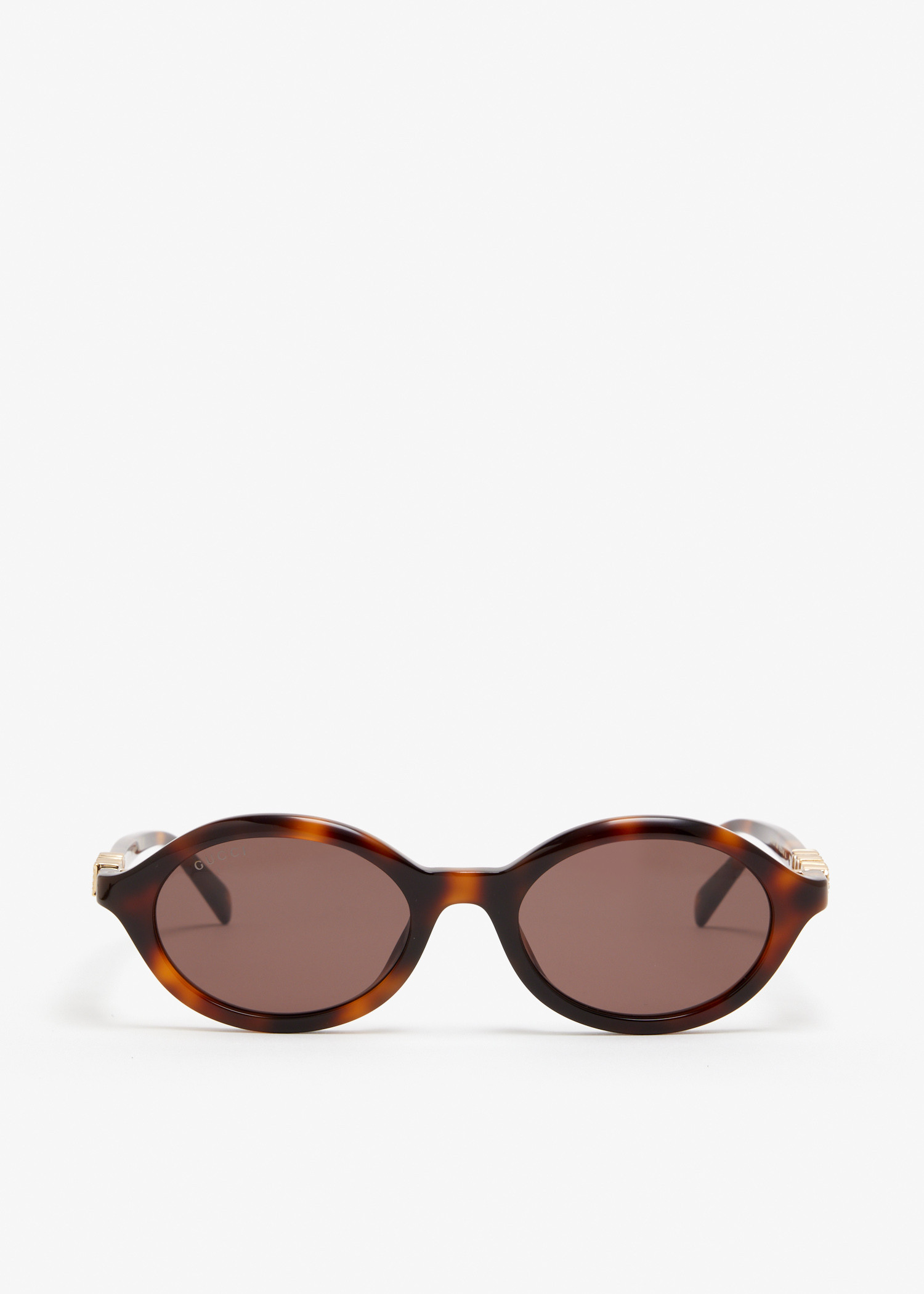 

Round frame sunglasses, Brown