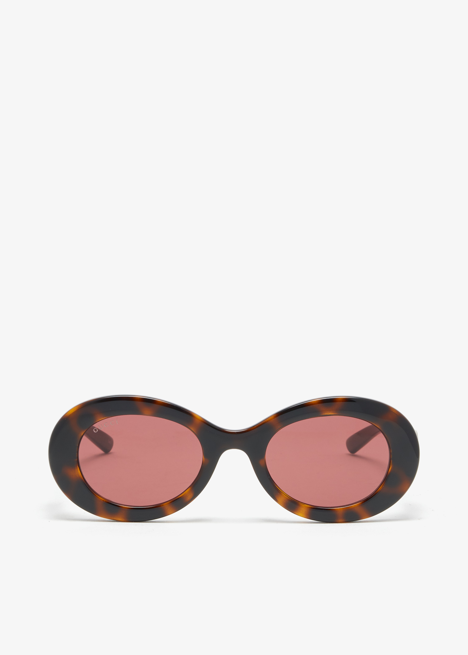 

Oval frame sunglasses, Brown