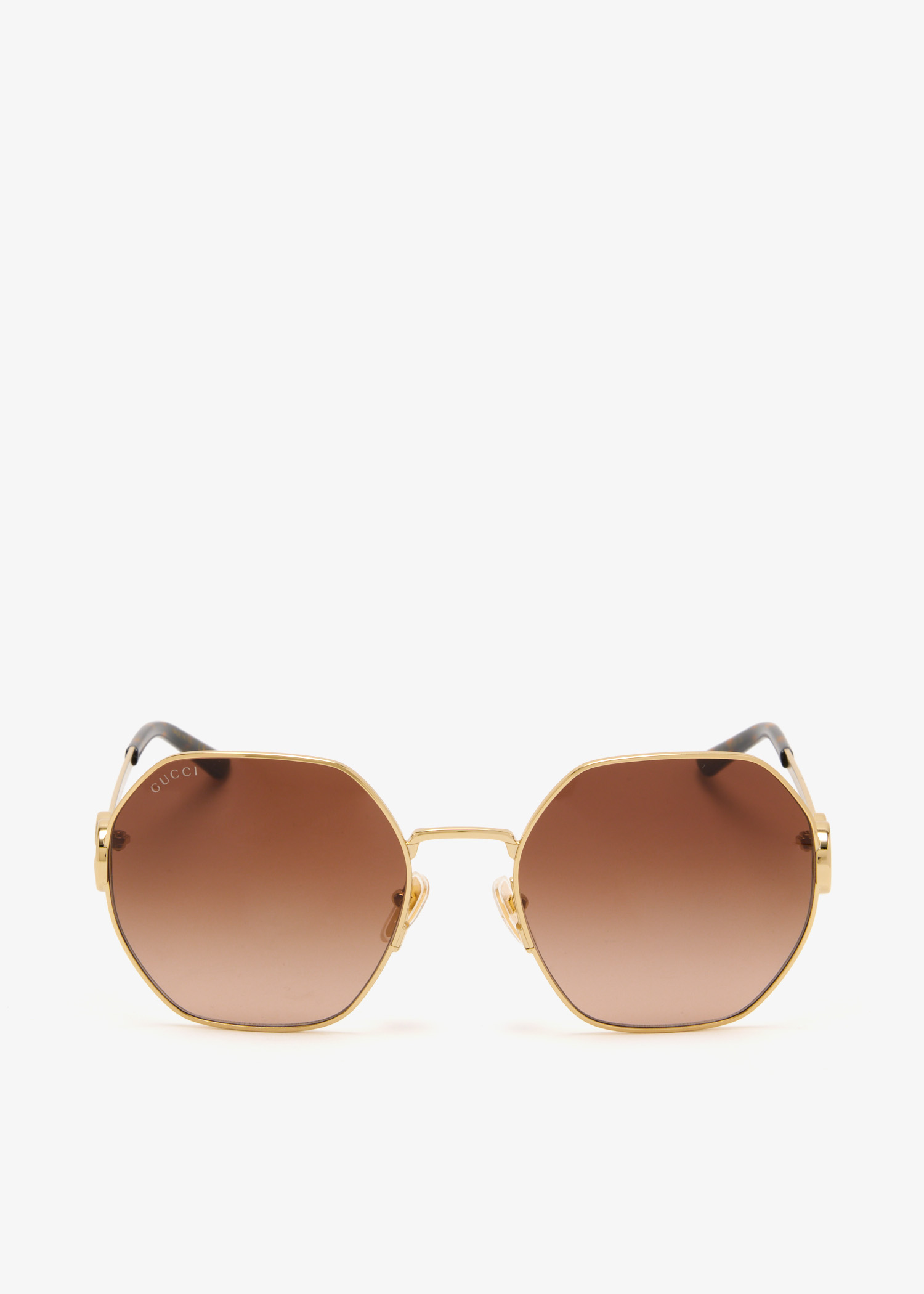 

Oval frame sunglasses, Gold
