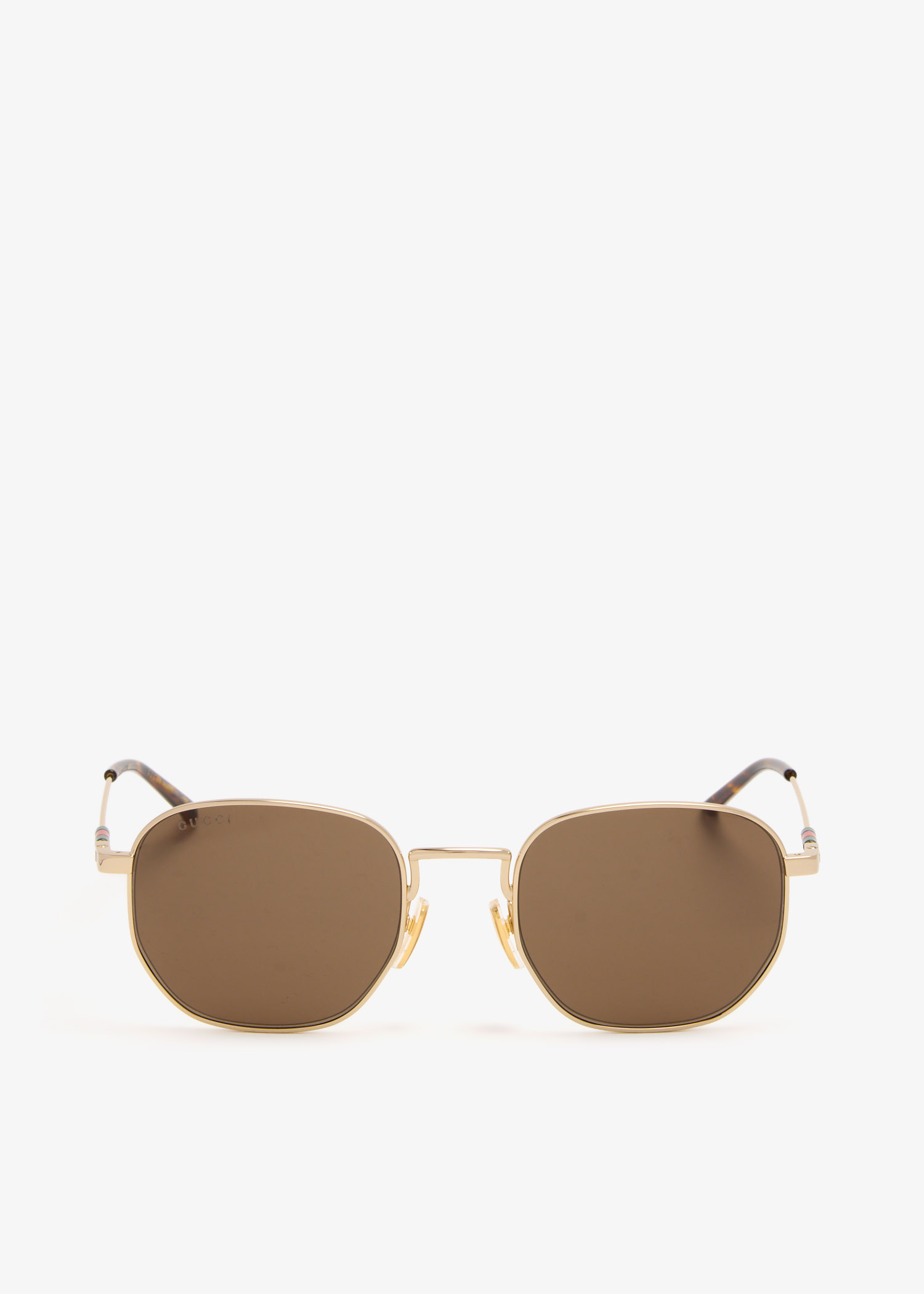 

Round frame sunglasses, Gold