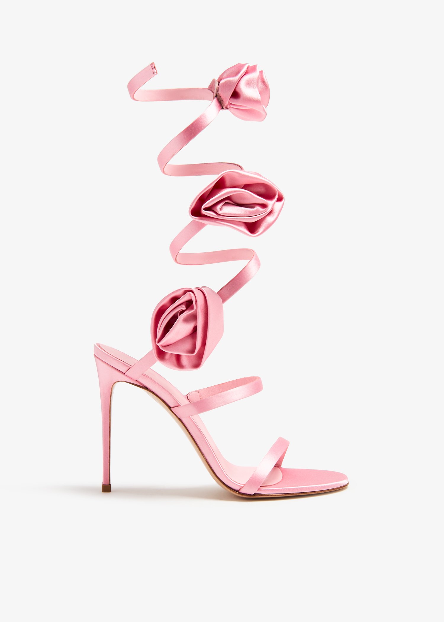 

Rose wrap-around sandals, Pink