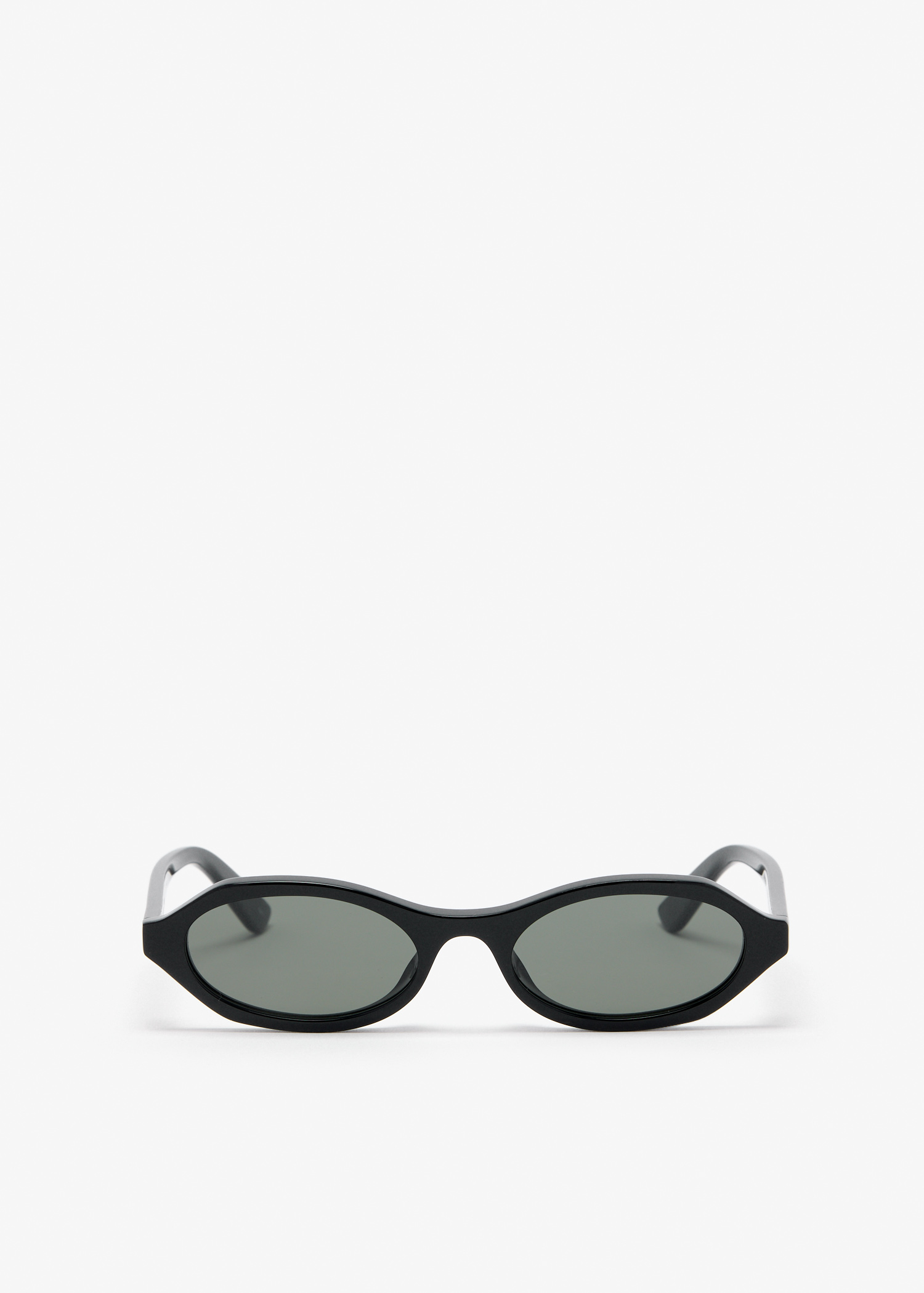 

Geometric Oval sunglasses, Black
