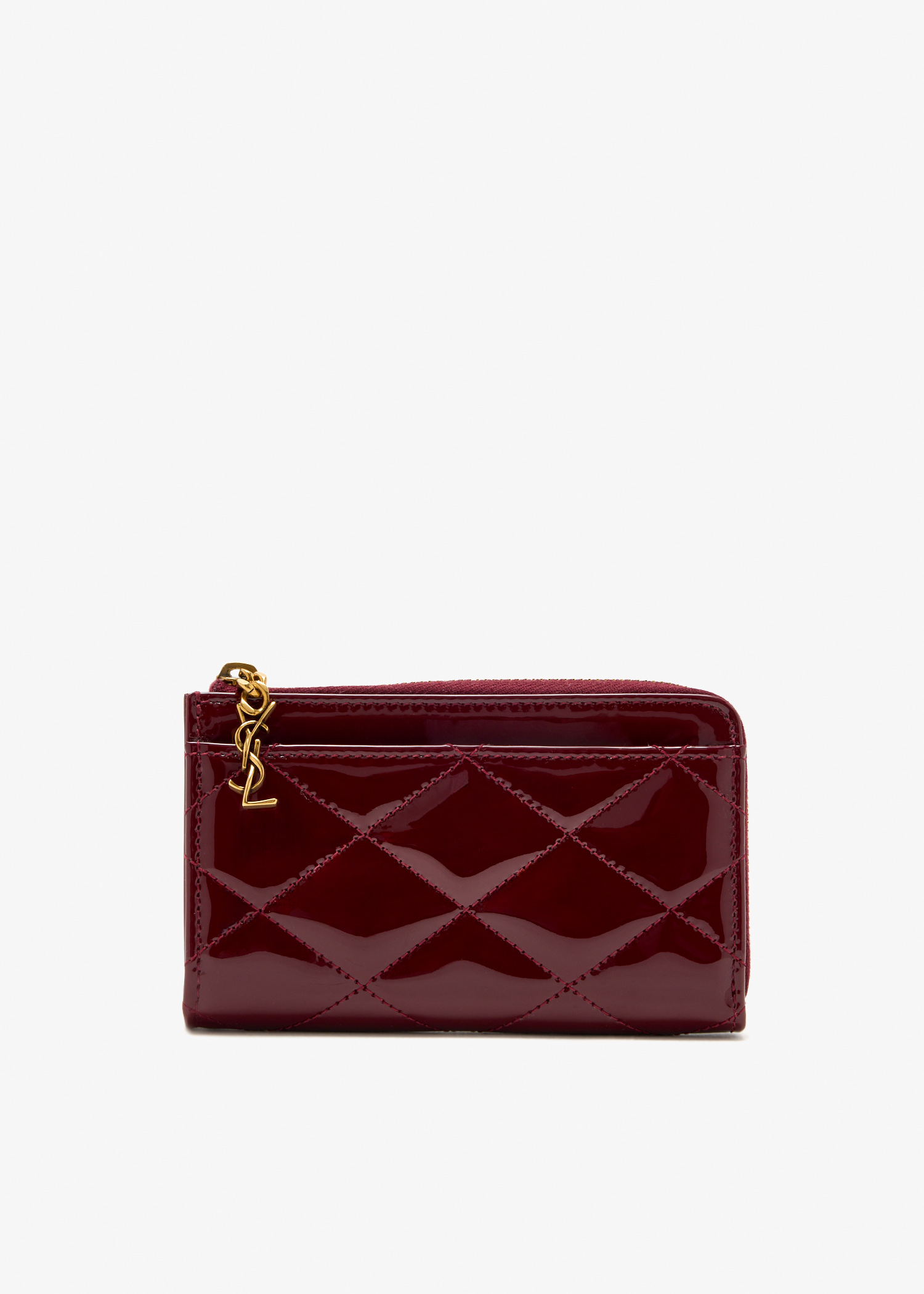 

Cassandra Bijou zip card case, Burgundy