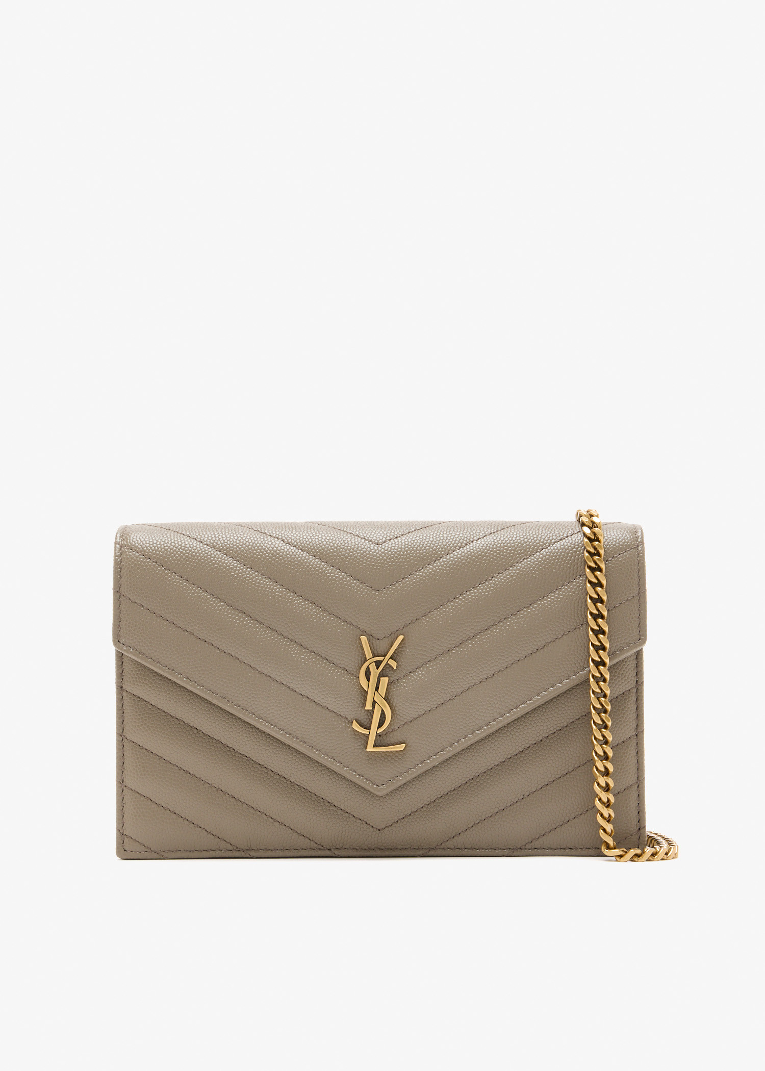 

Cassandre envelope chain wallet, Taupe