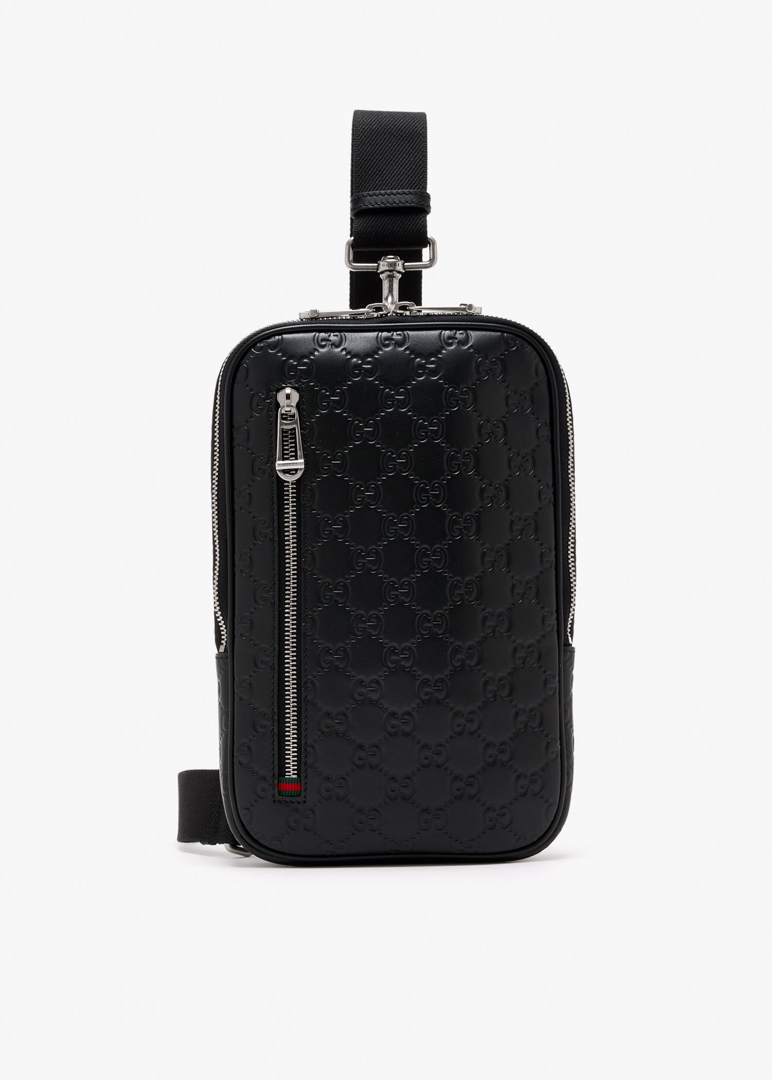 

GG Emblem small crossbody bag, Black