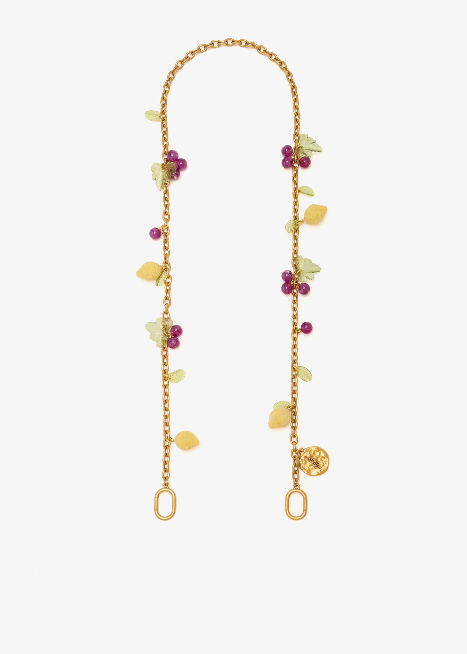 

Lemon chain bag charm, Gold