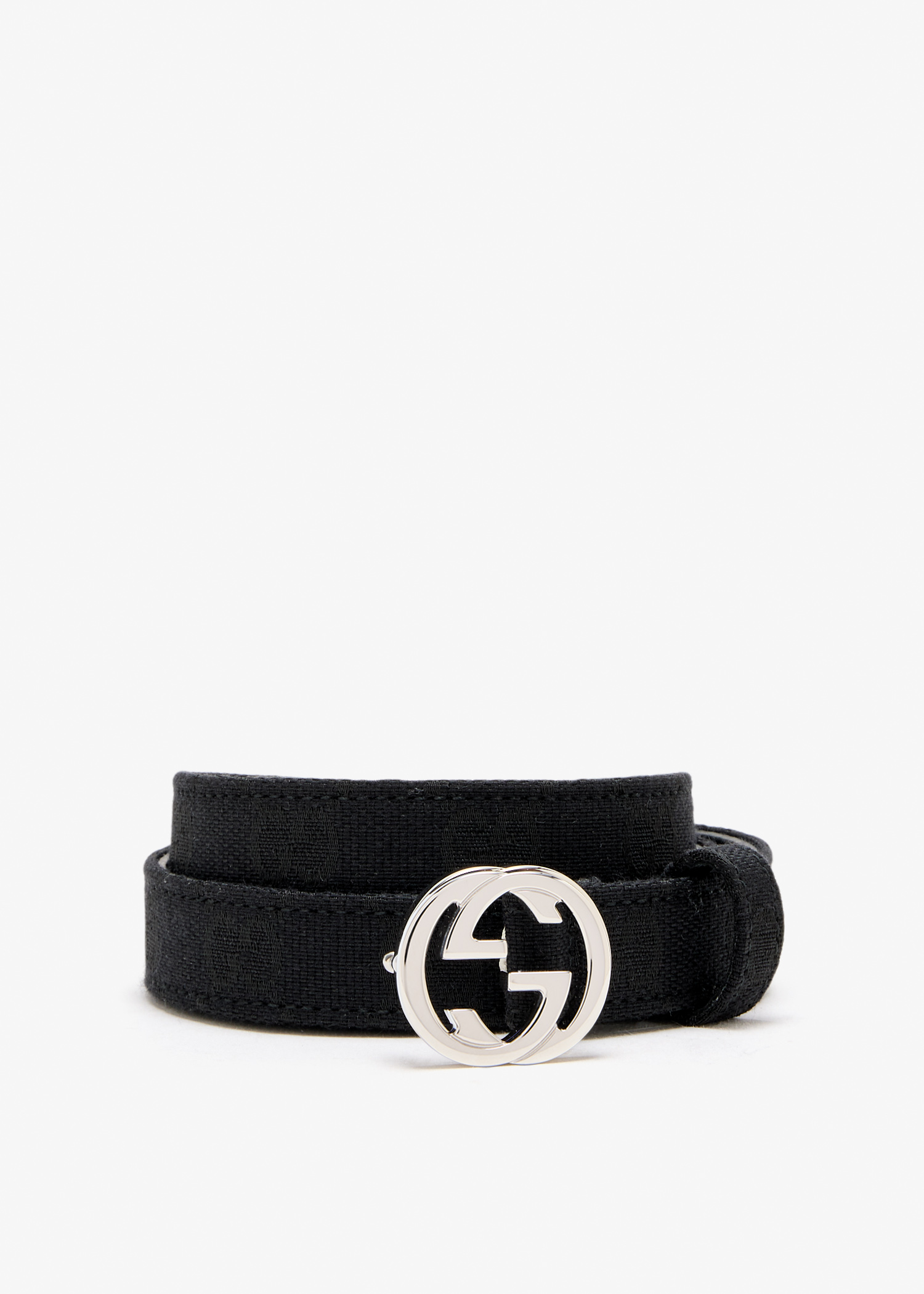 

Interlocking G thin belt, Black