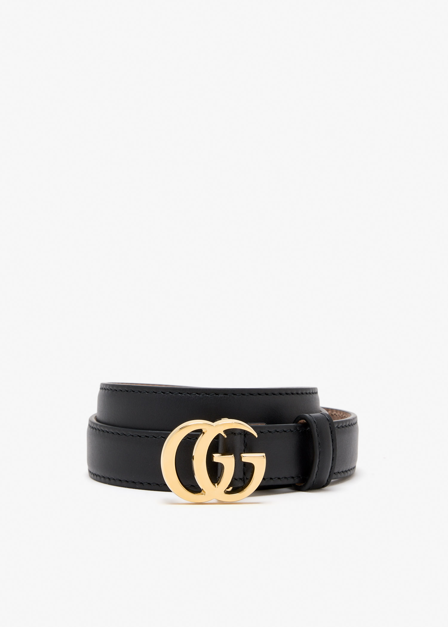 

GG Marmont thin belt, Black