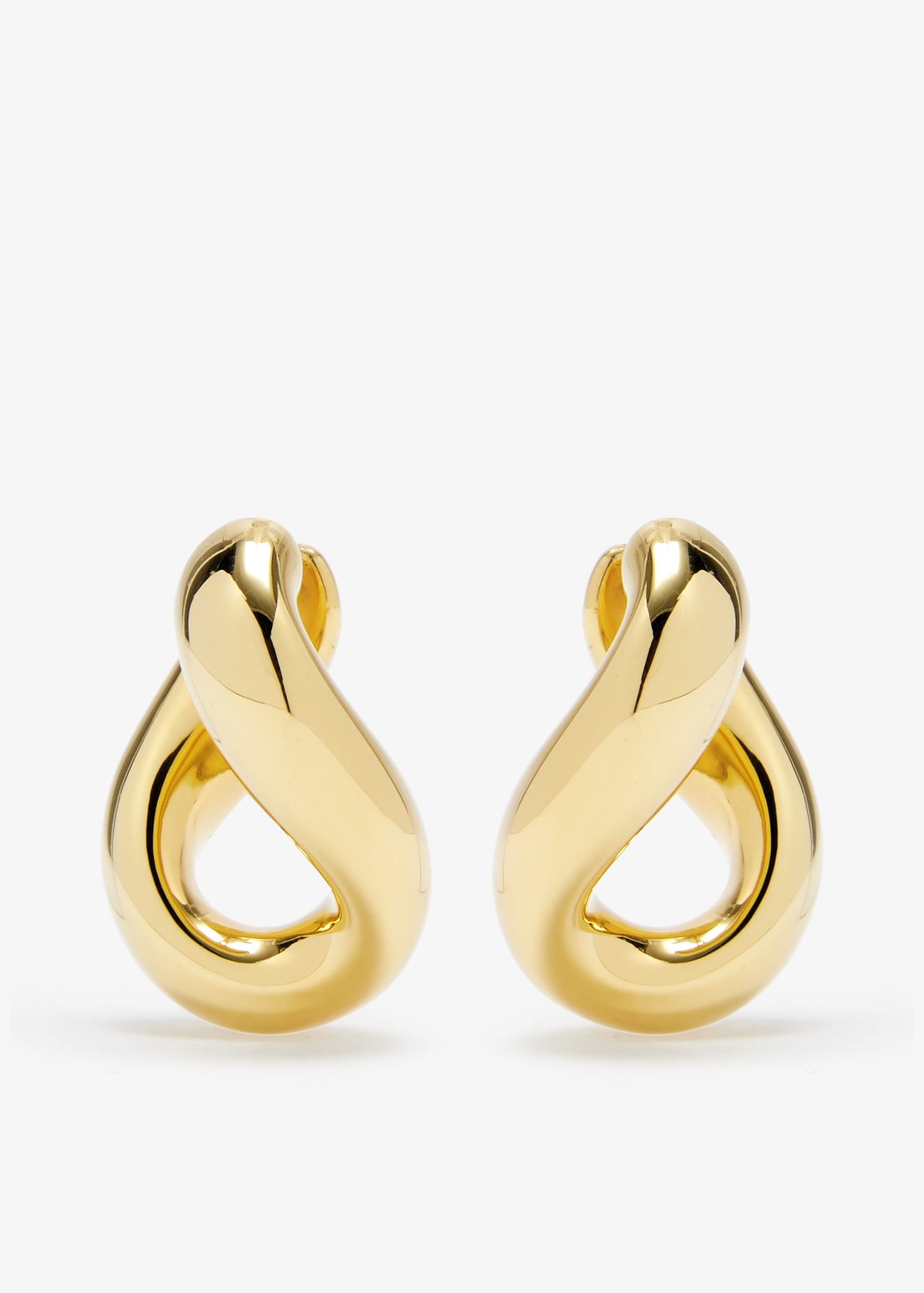 

Prisma chain earrings, Gold
