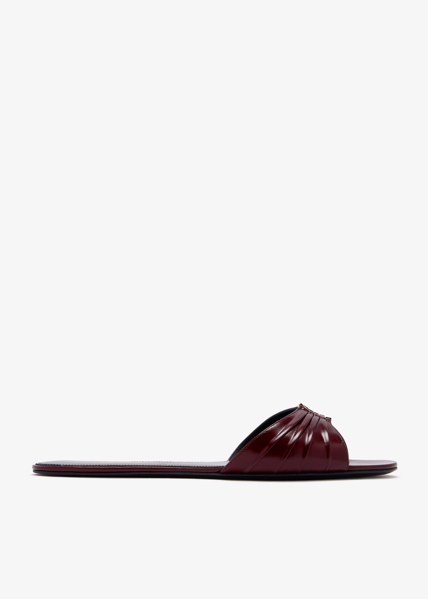 

Babylone slide sandals, Burgundy