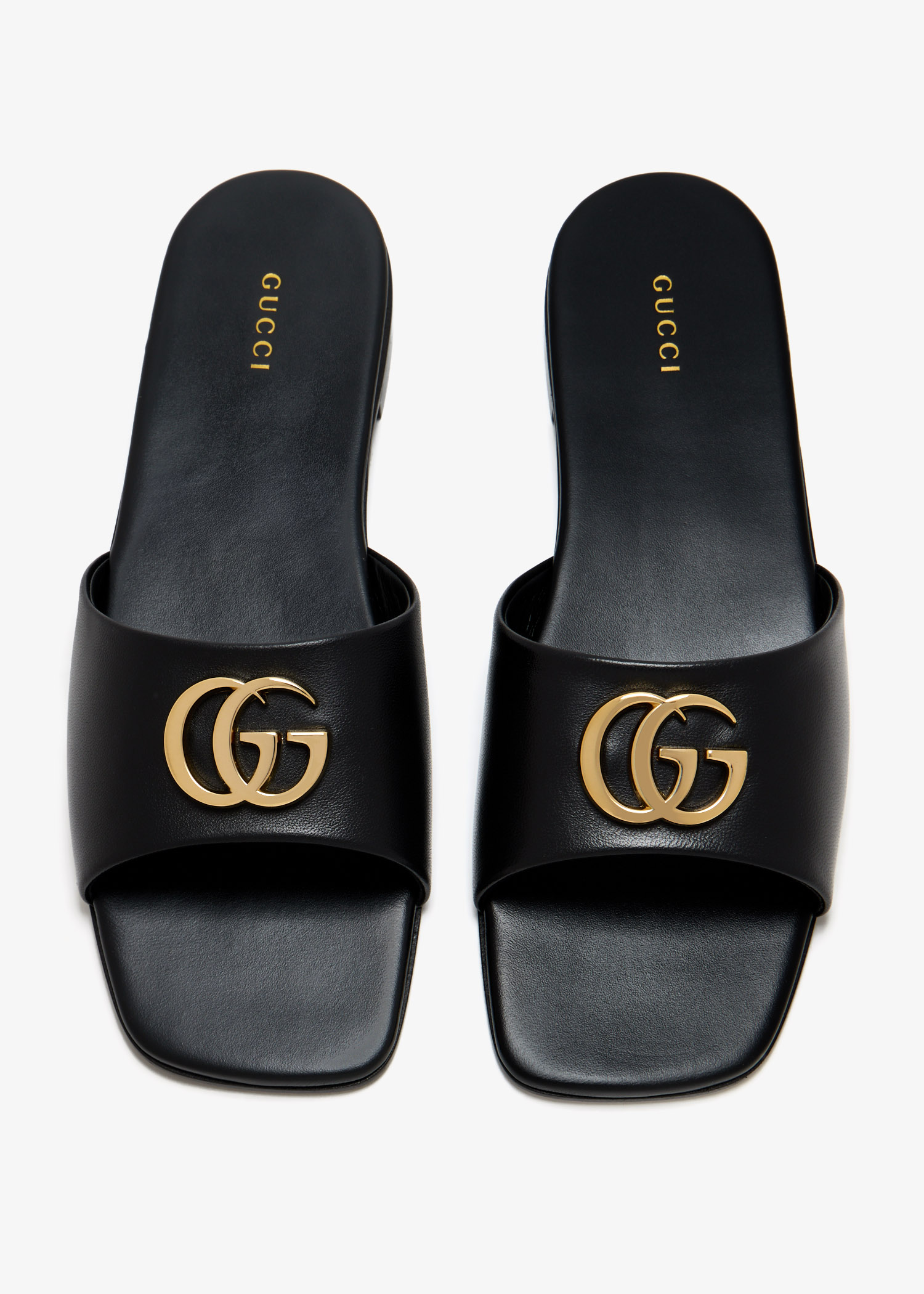 

Double G slide sandals, Black