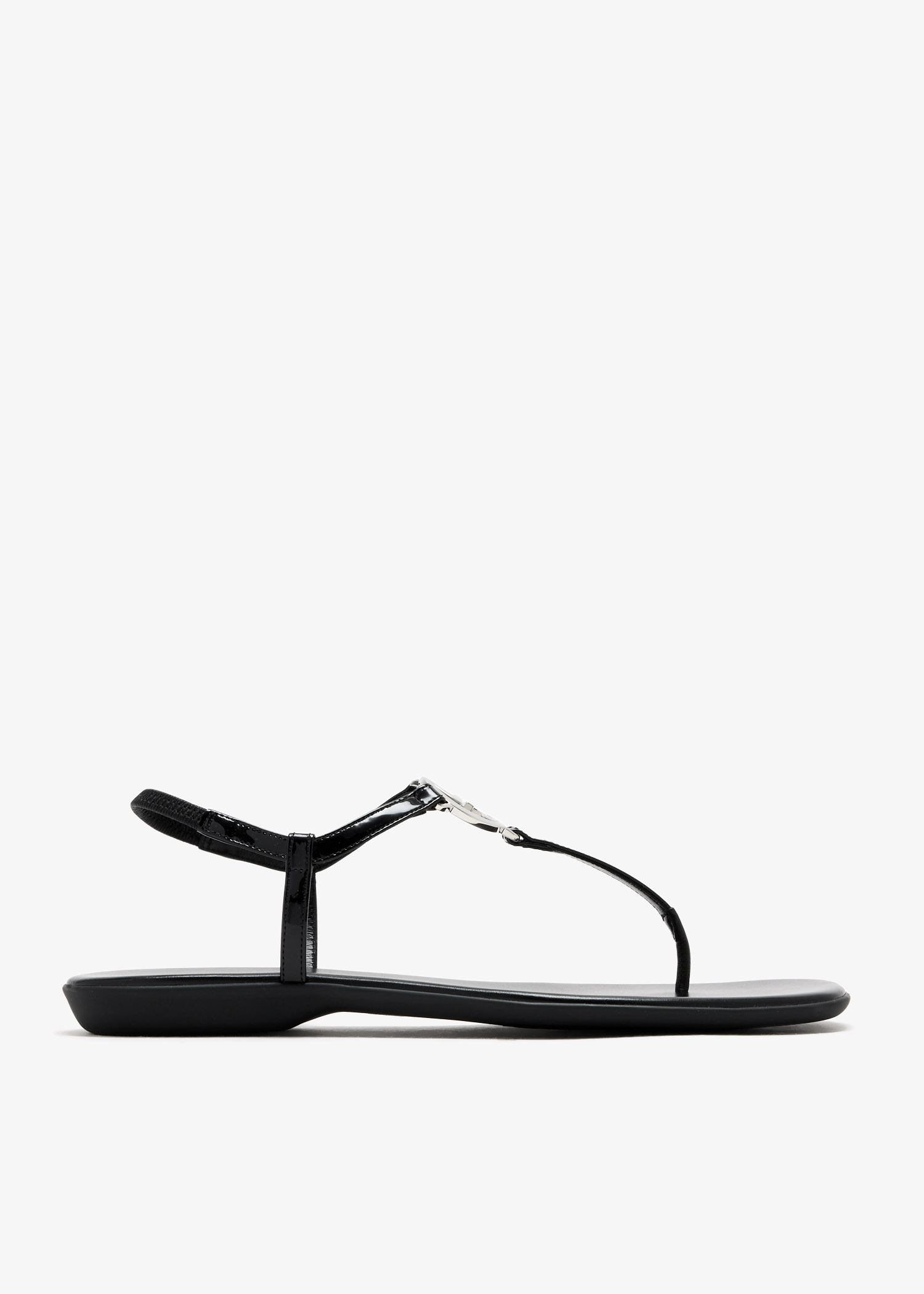 

Interlocking G thong sandals, Black