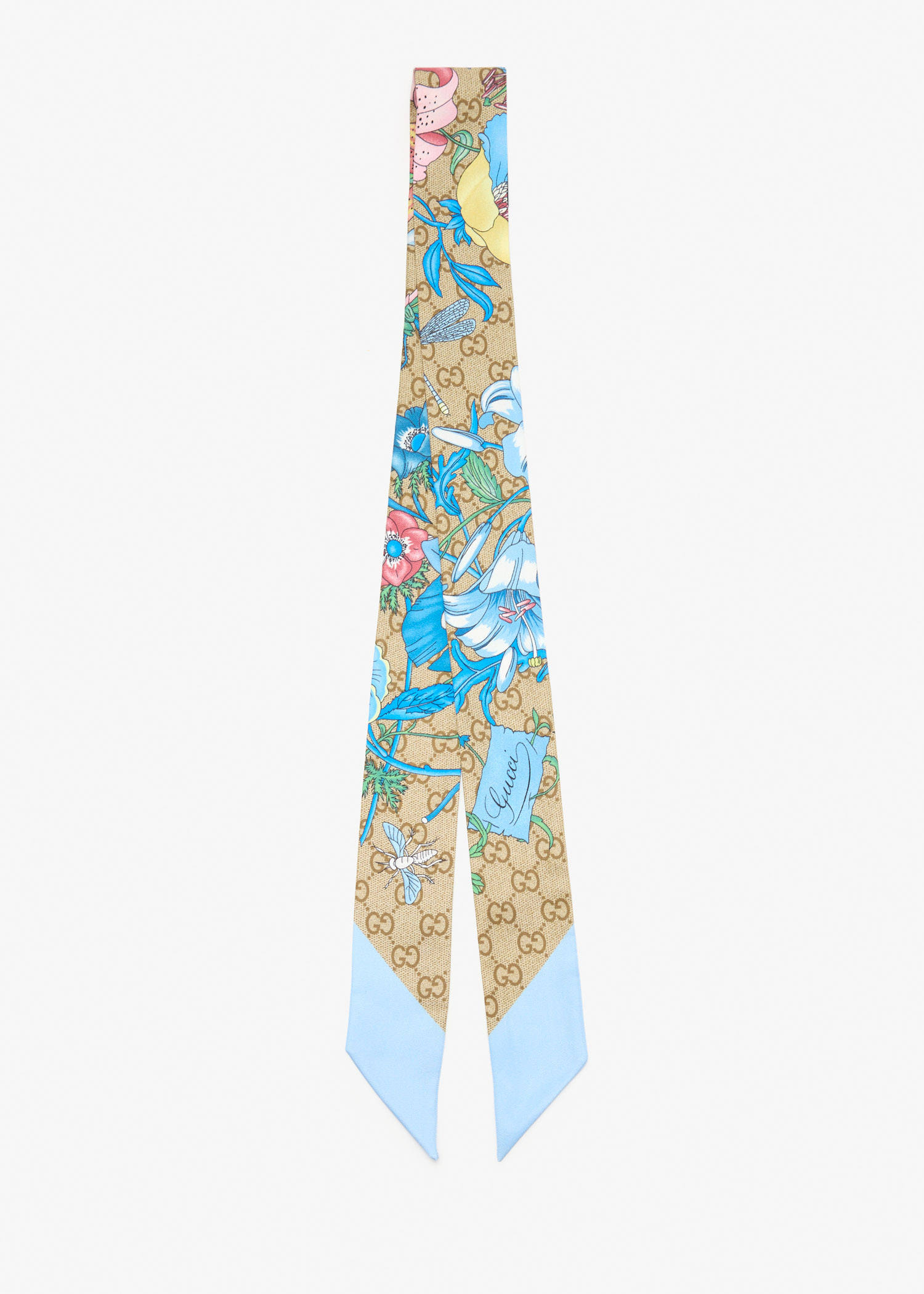 

Printed silk twill ribbon