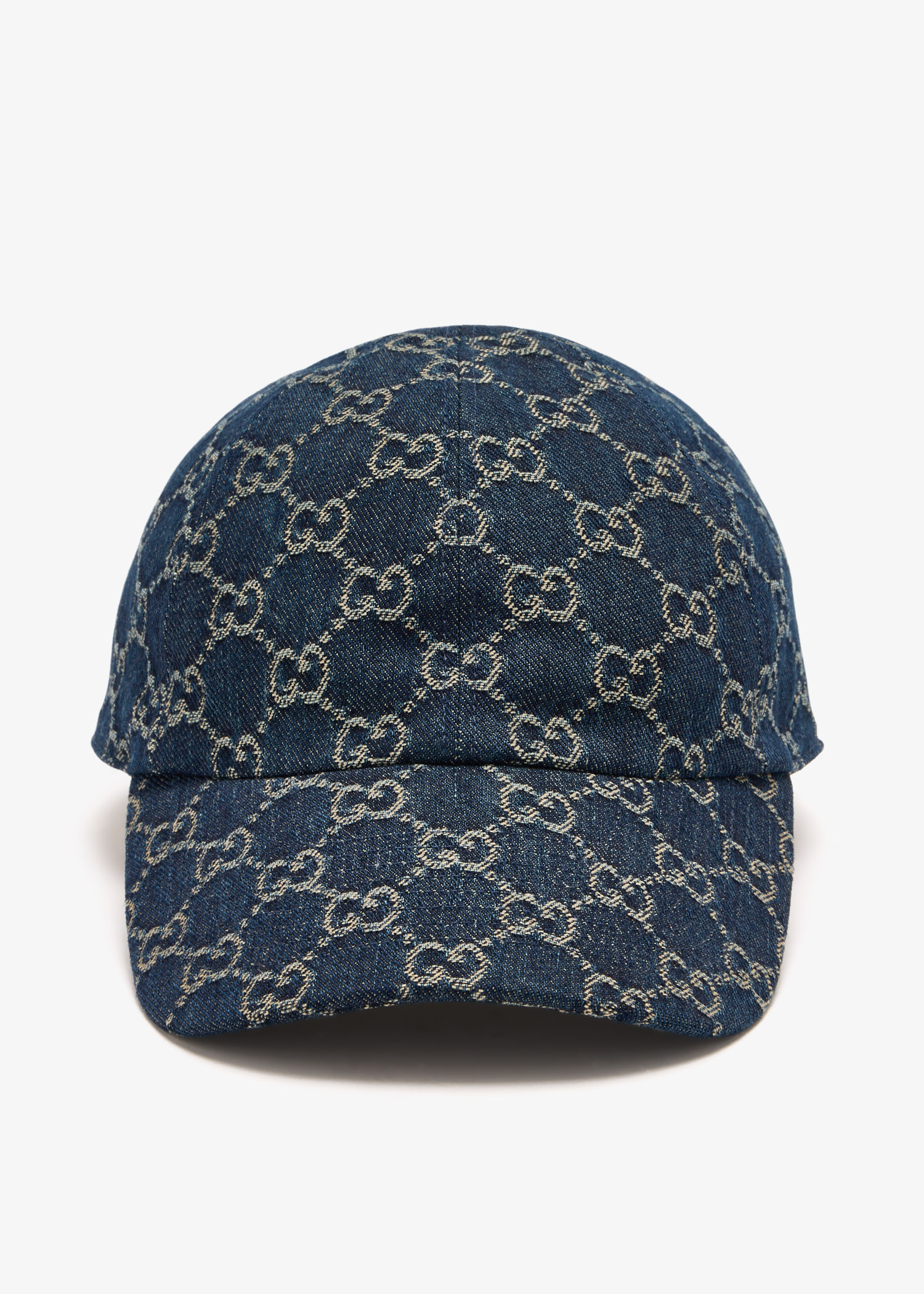 

GG denim baseball hat, Blue