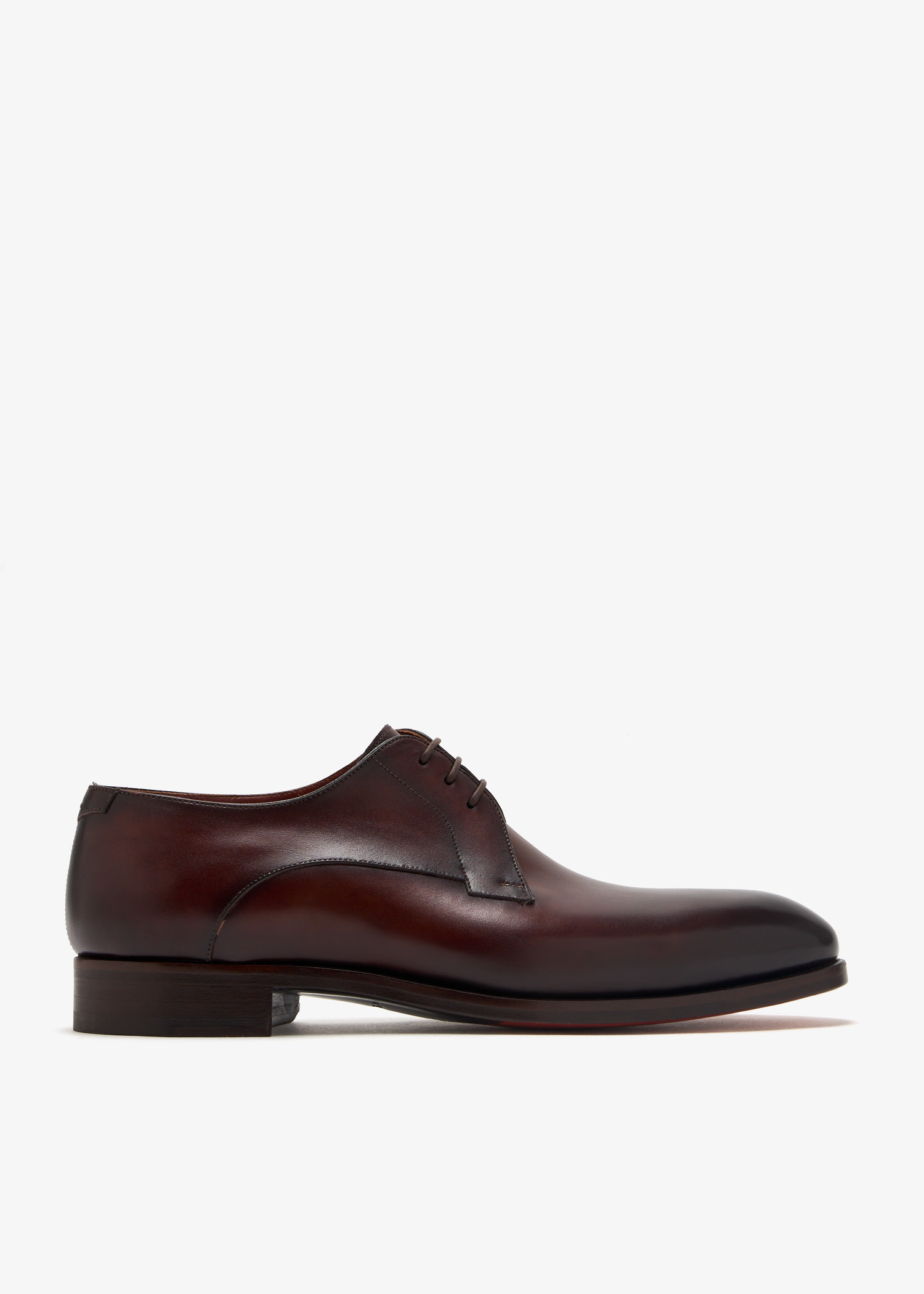 

Leather Derby shoes, Brown