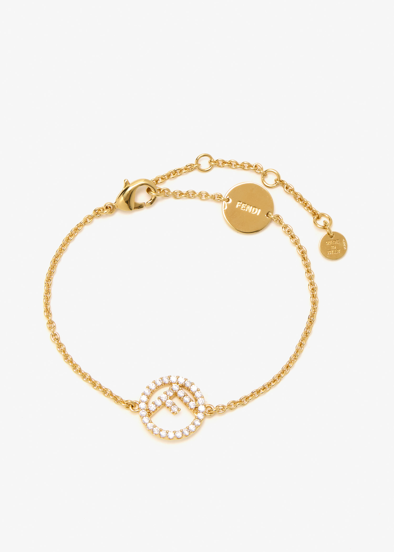 

F Is Fendi bracelet, Gold