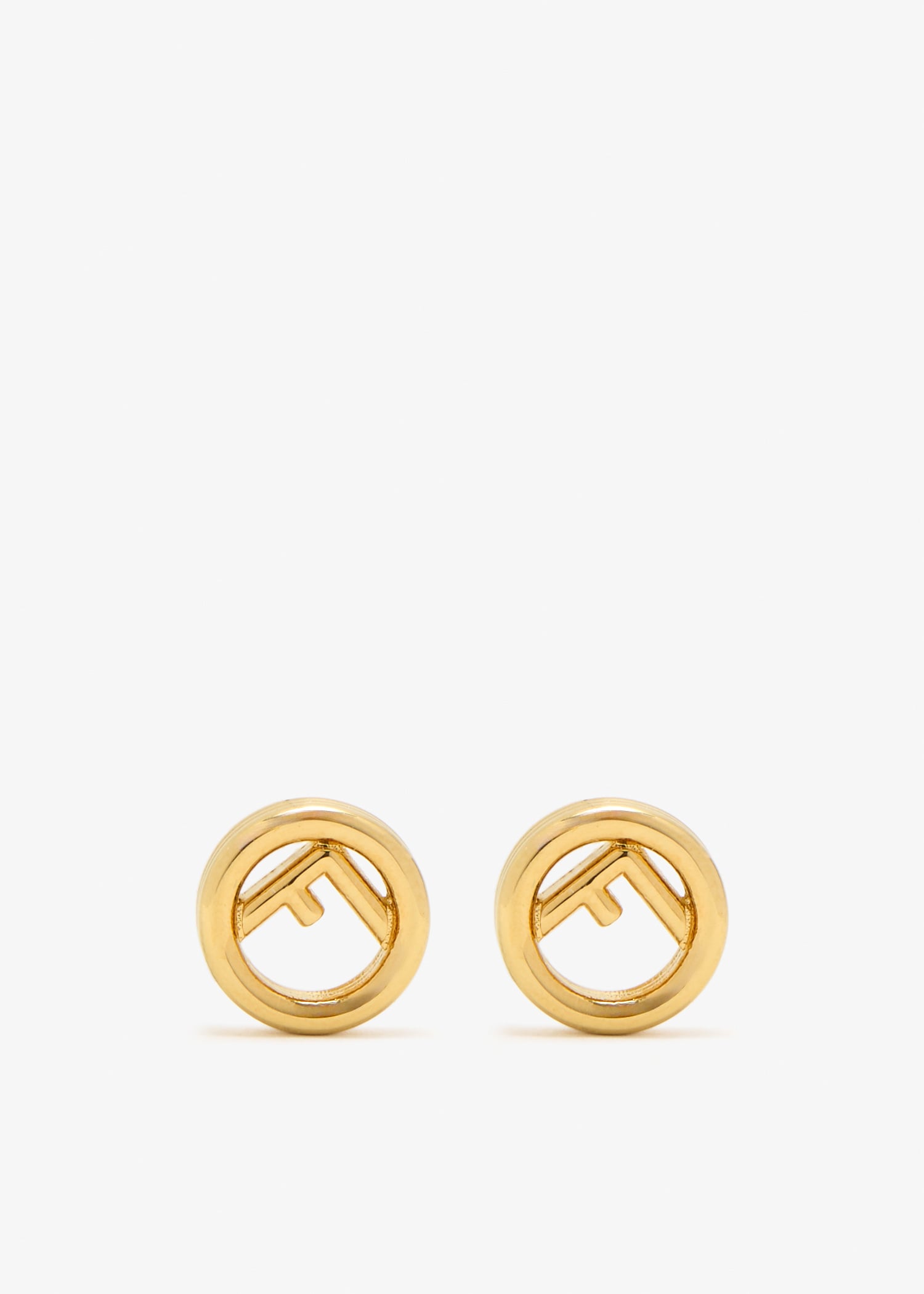 

F is Fendi earrings, Gold