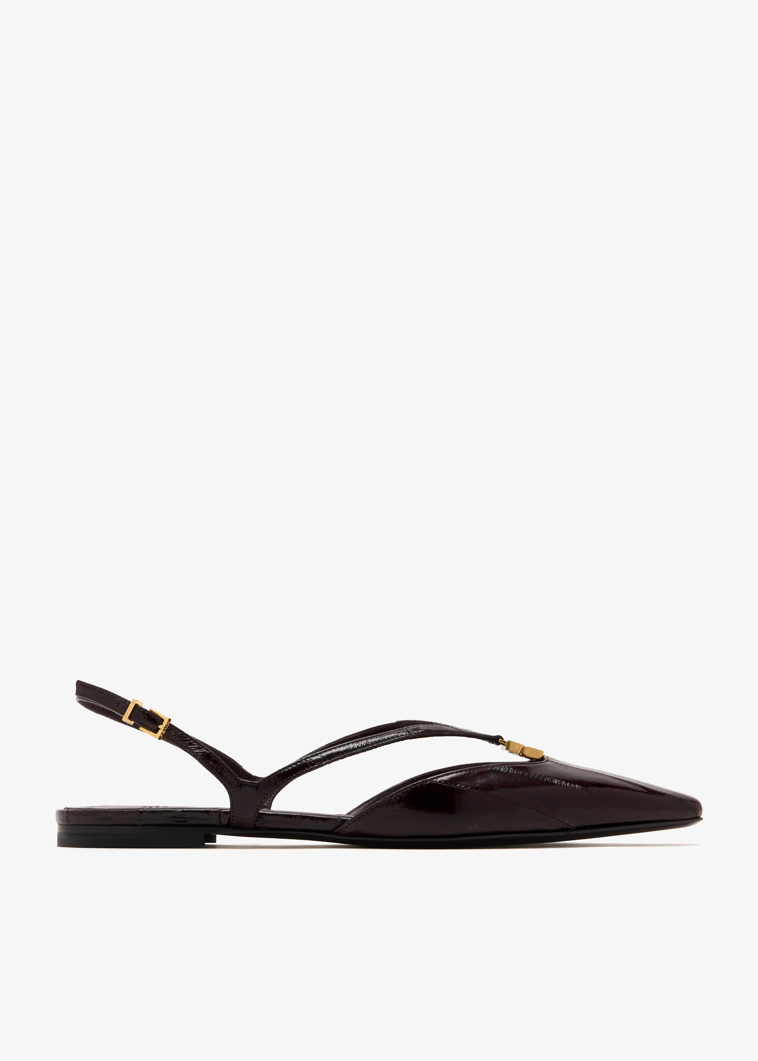 

FFold slingback flats, Brown
