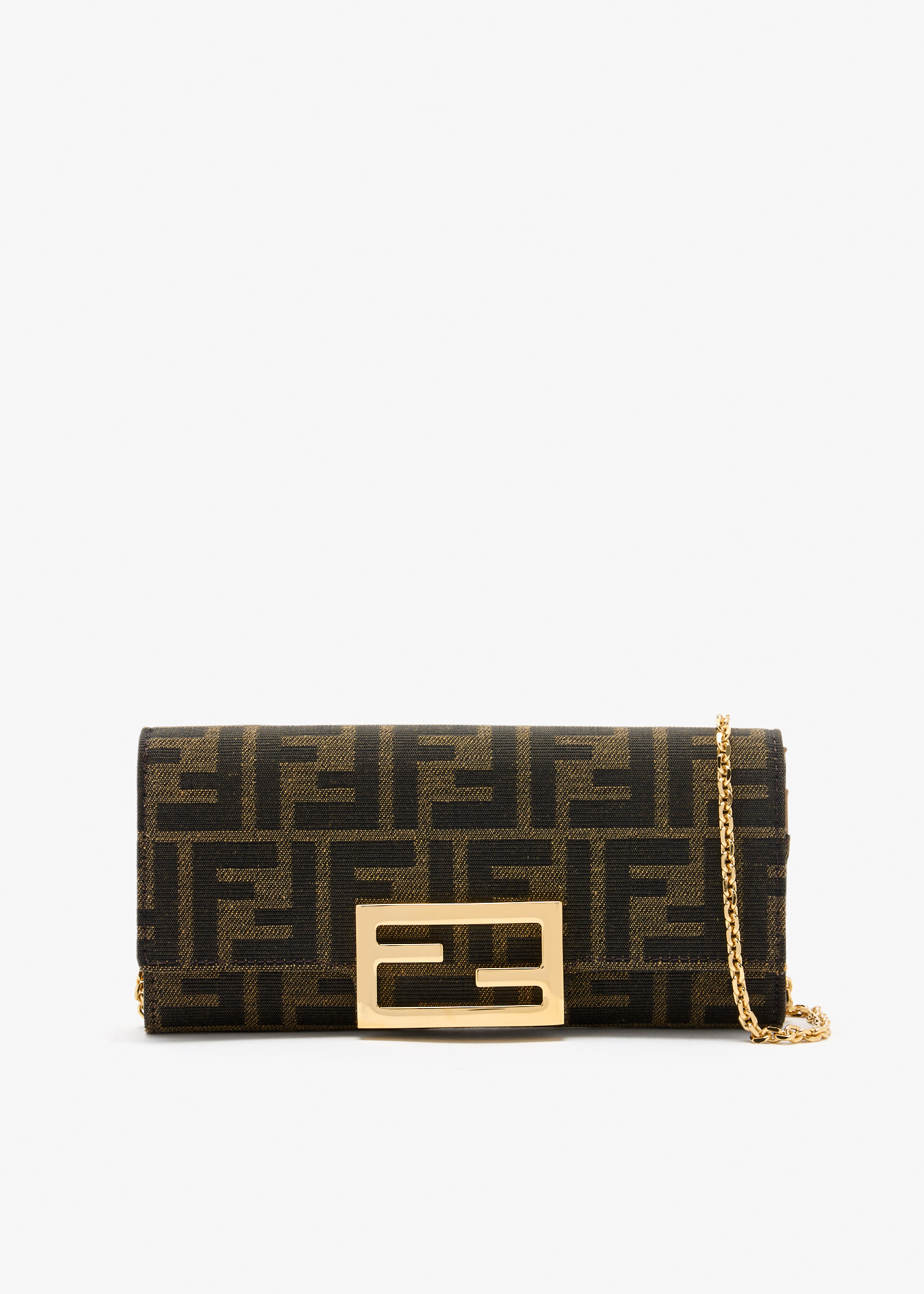 

Baguette Continental chain wallet, Brown